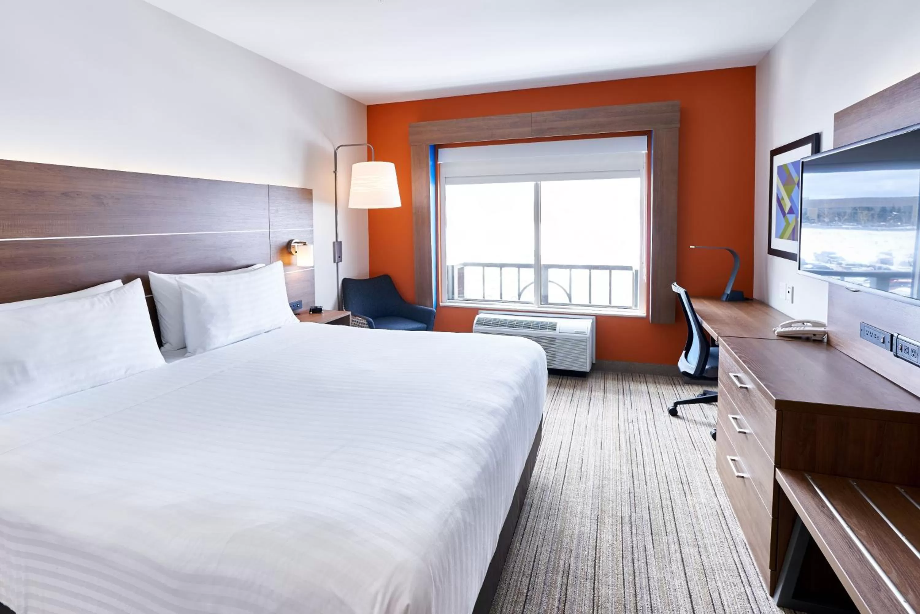 Photo of the whole room, Bed in Holiday Inn Express Hotel & Suites Dieppe Airport by IHG