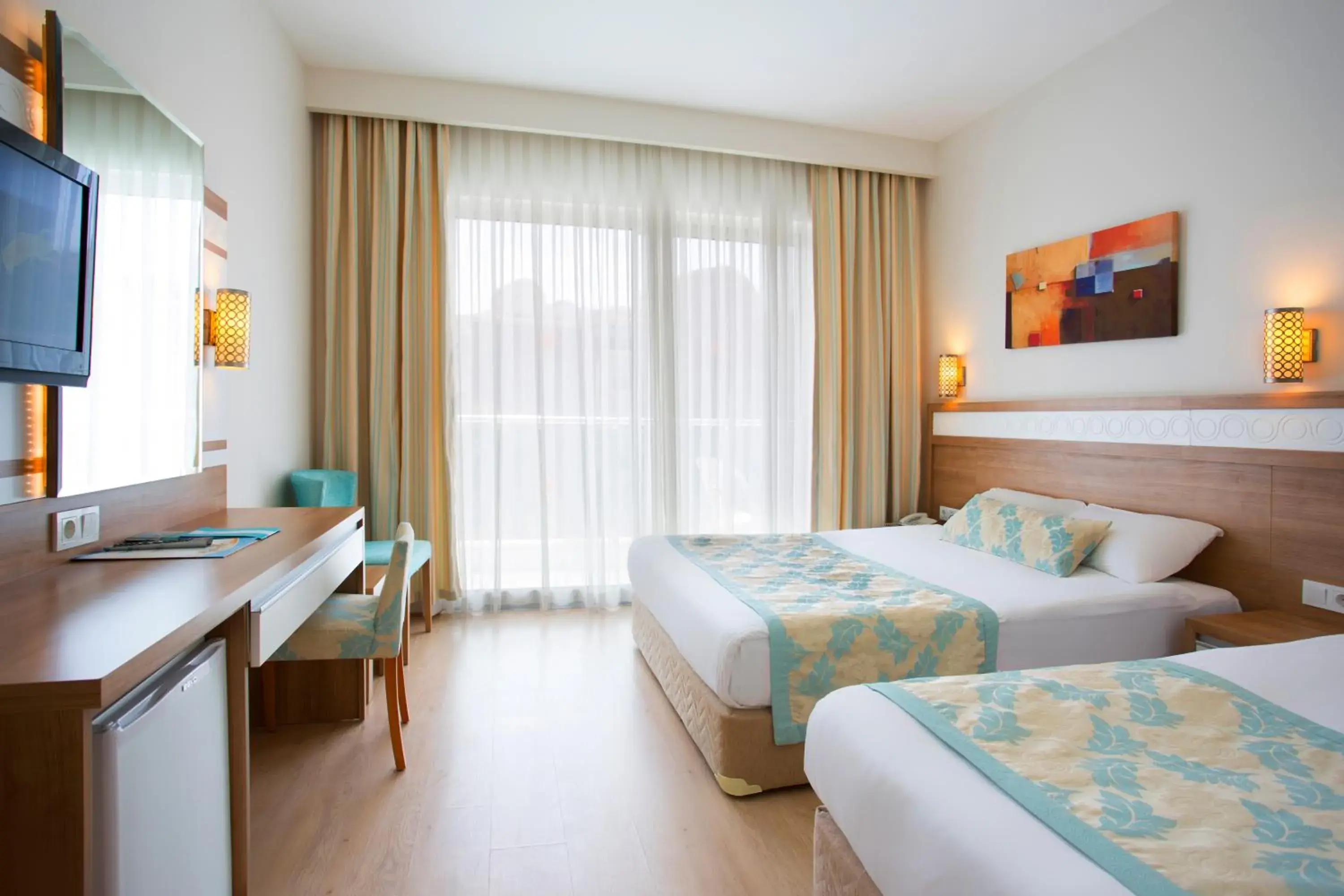 Bed in Merve Sun Hotel & SPA