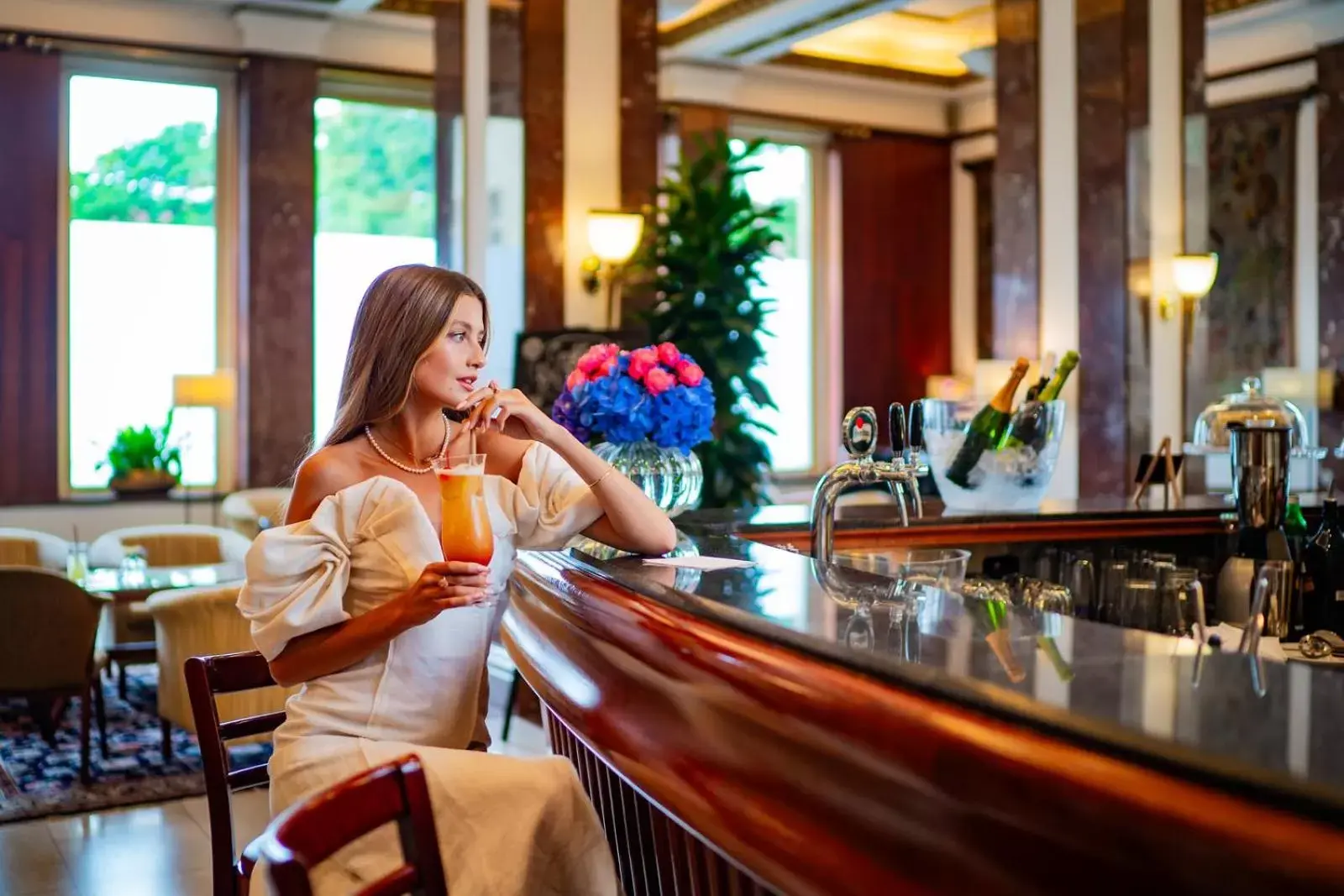 Lounge or bar in Grand Hotel International - Czech Leading Hotels