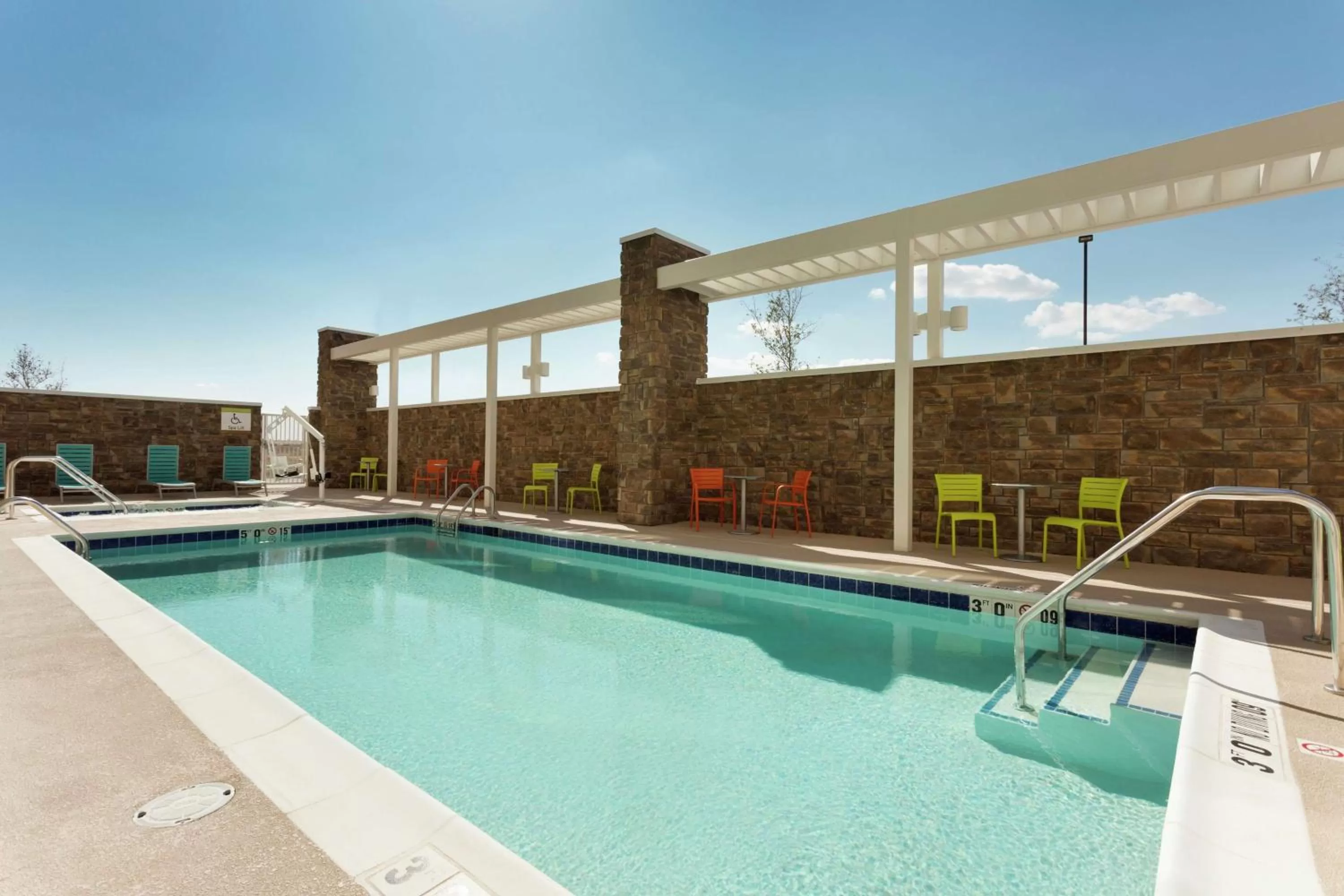 Pool view in Home2 Suites by Hilton Midland