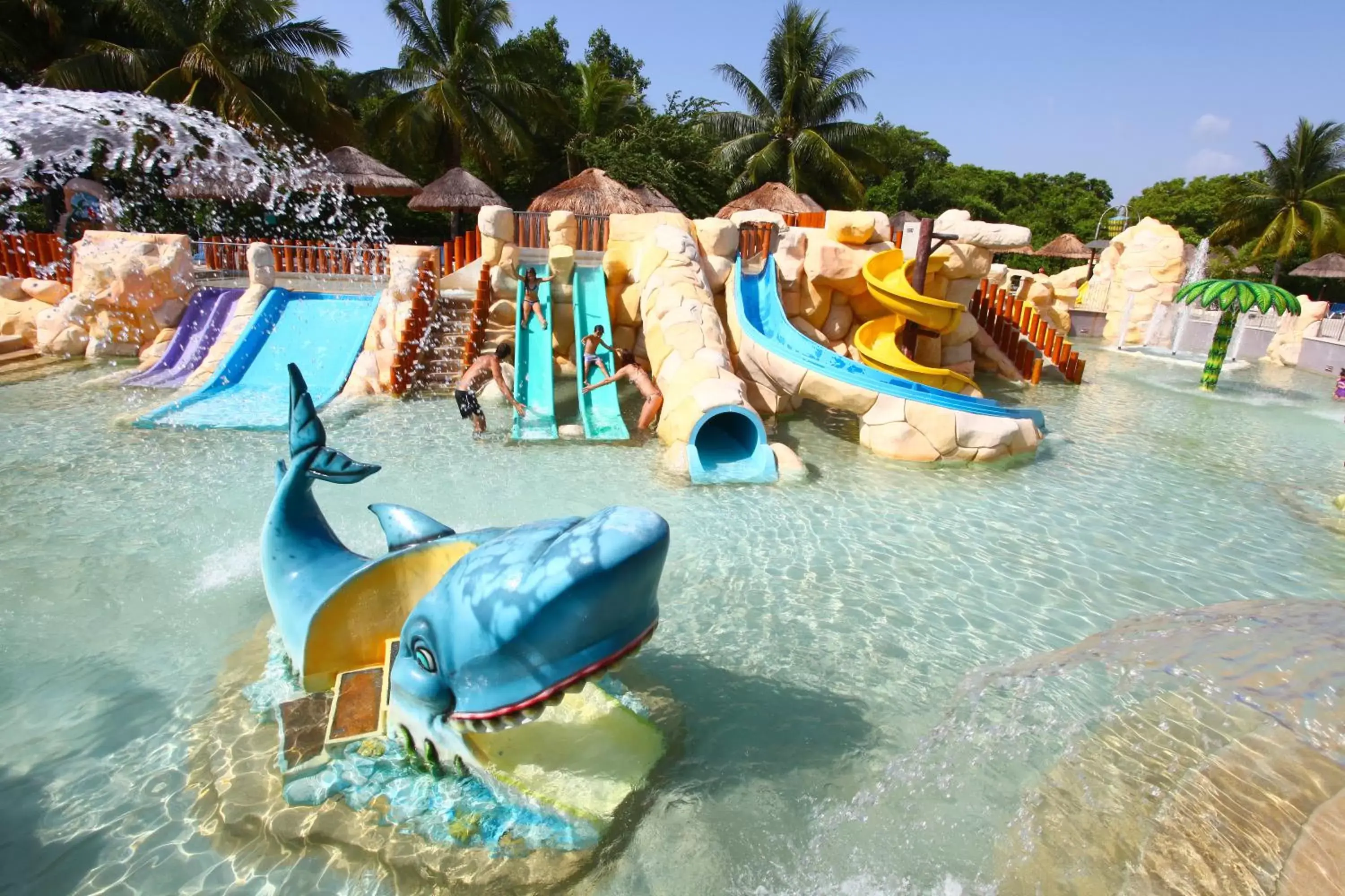 Aqua park, Water Park in Sandos Caracol Eco Resort All Inclusive