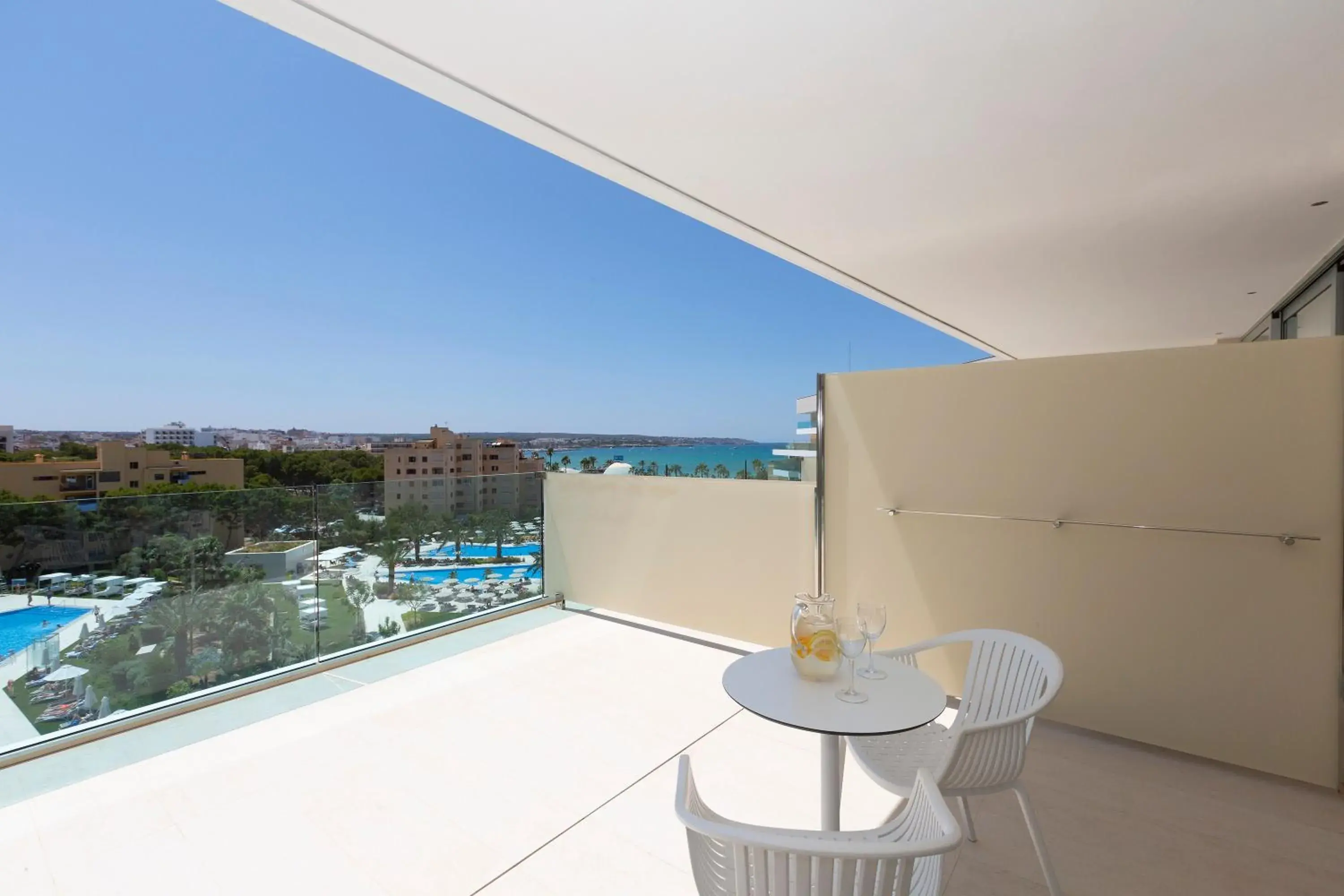 Pool view, Balcony/Terrace in Hipotels Gran Playa de Palma