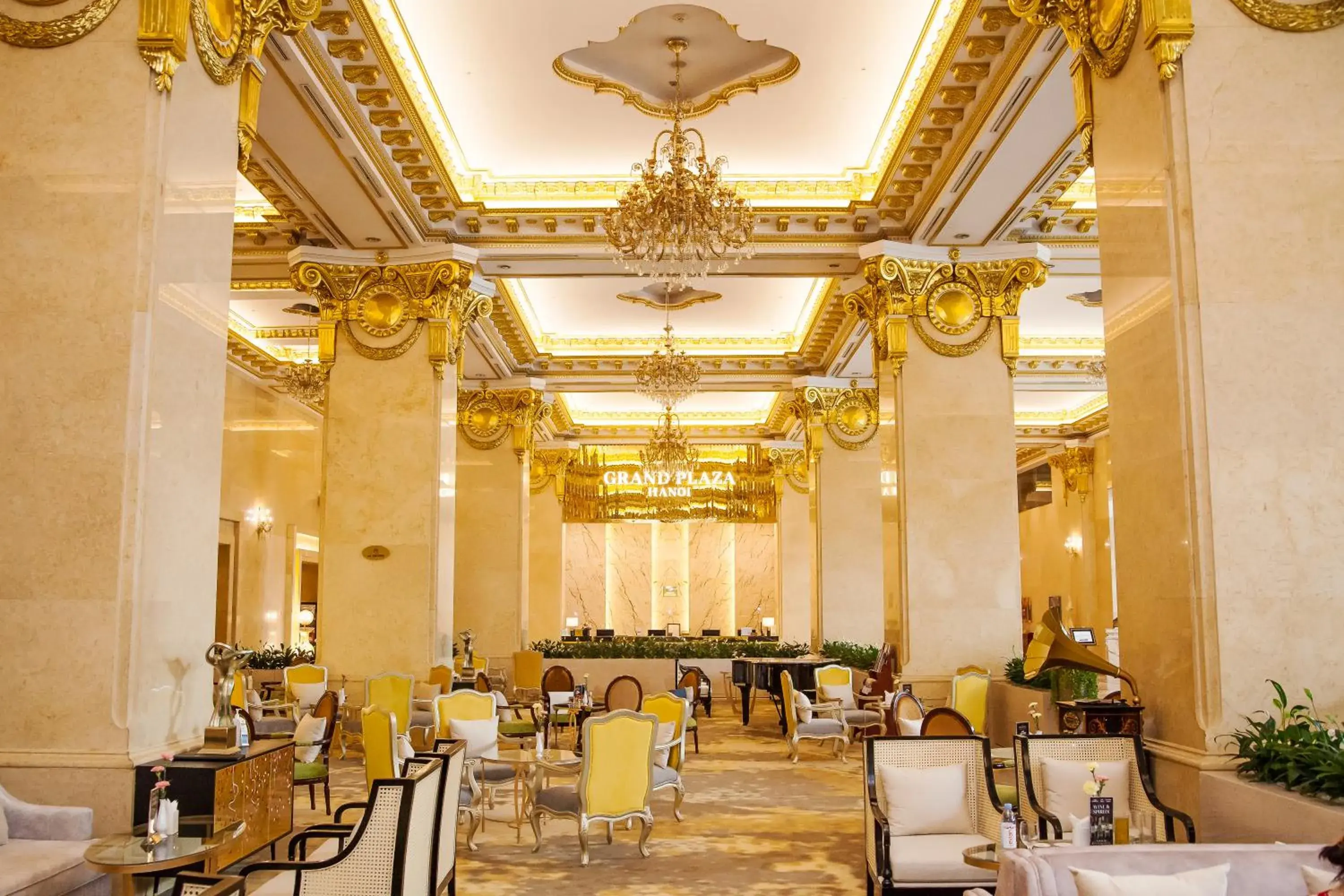 Lobby or reception, Restaurant/Places to Eat in Grand Plaza Hanoi Hotel
