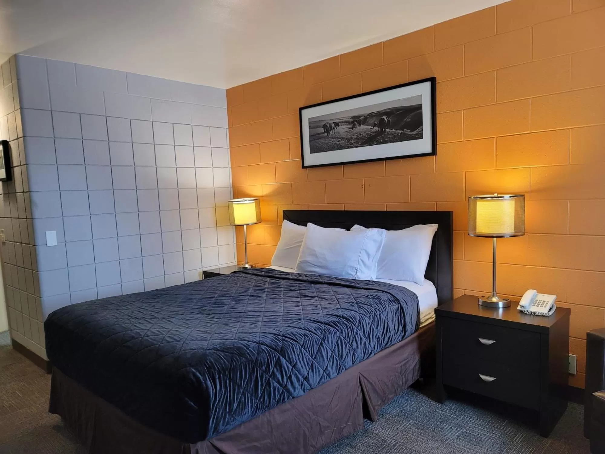 Bed in Roadking Inns Motel