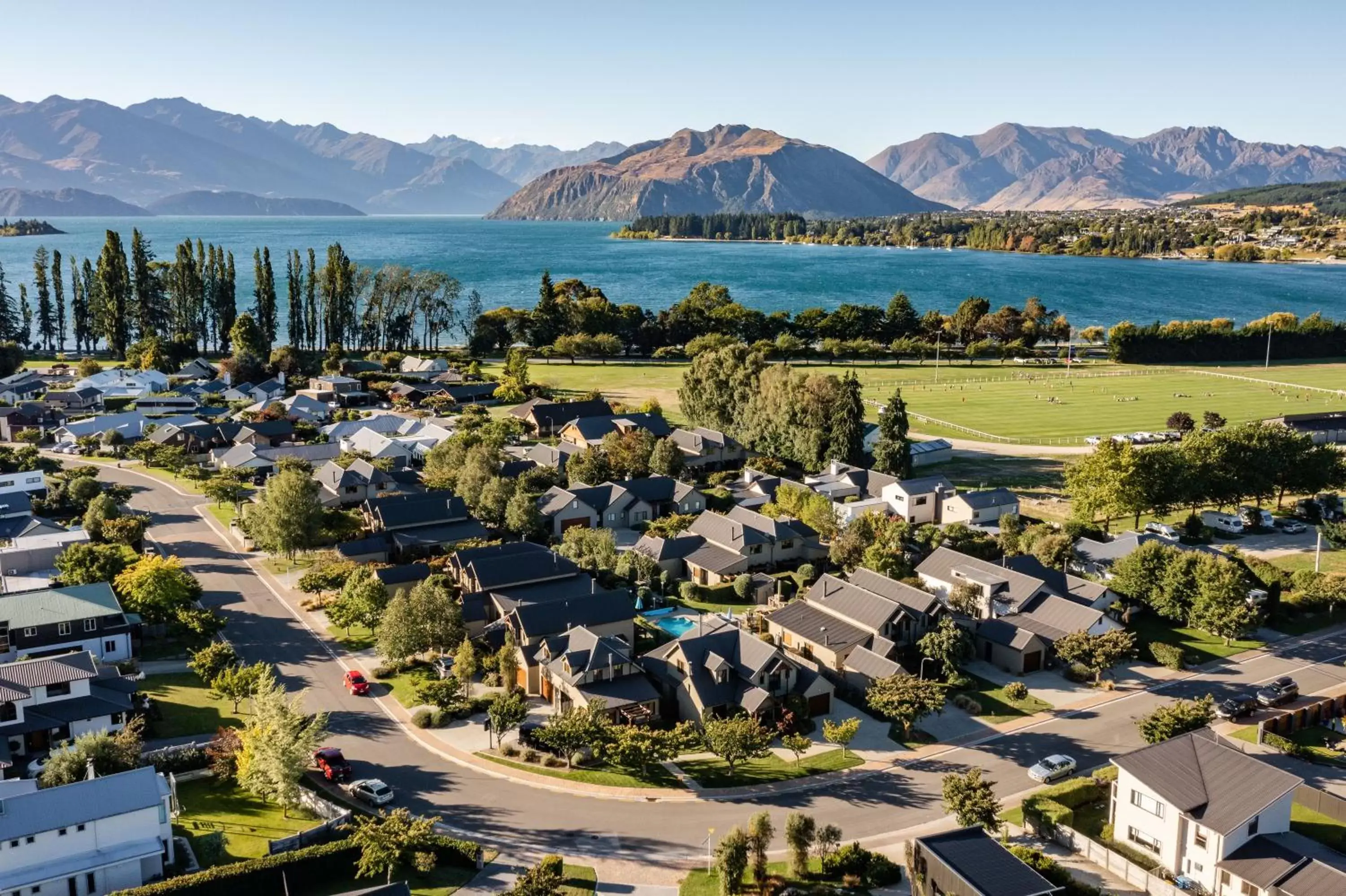 Bird's-eye View in Wanaka Luxury Apartments