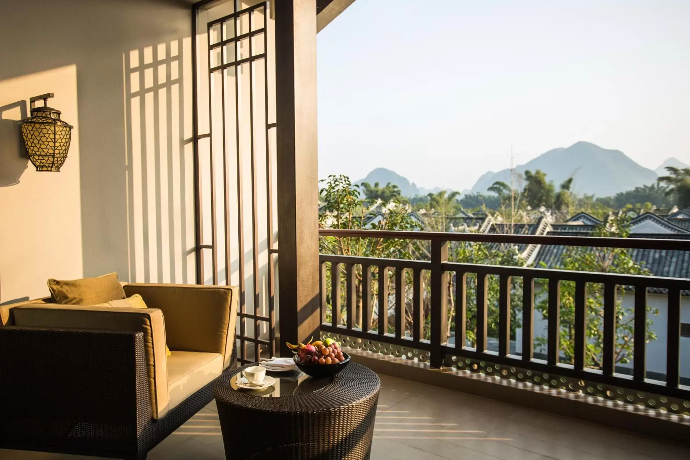 Balcony/Terrace in Banyan Tree Yangshuo