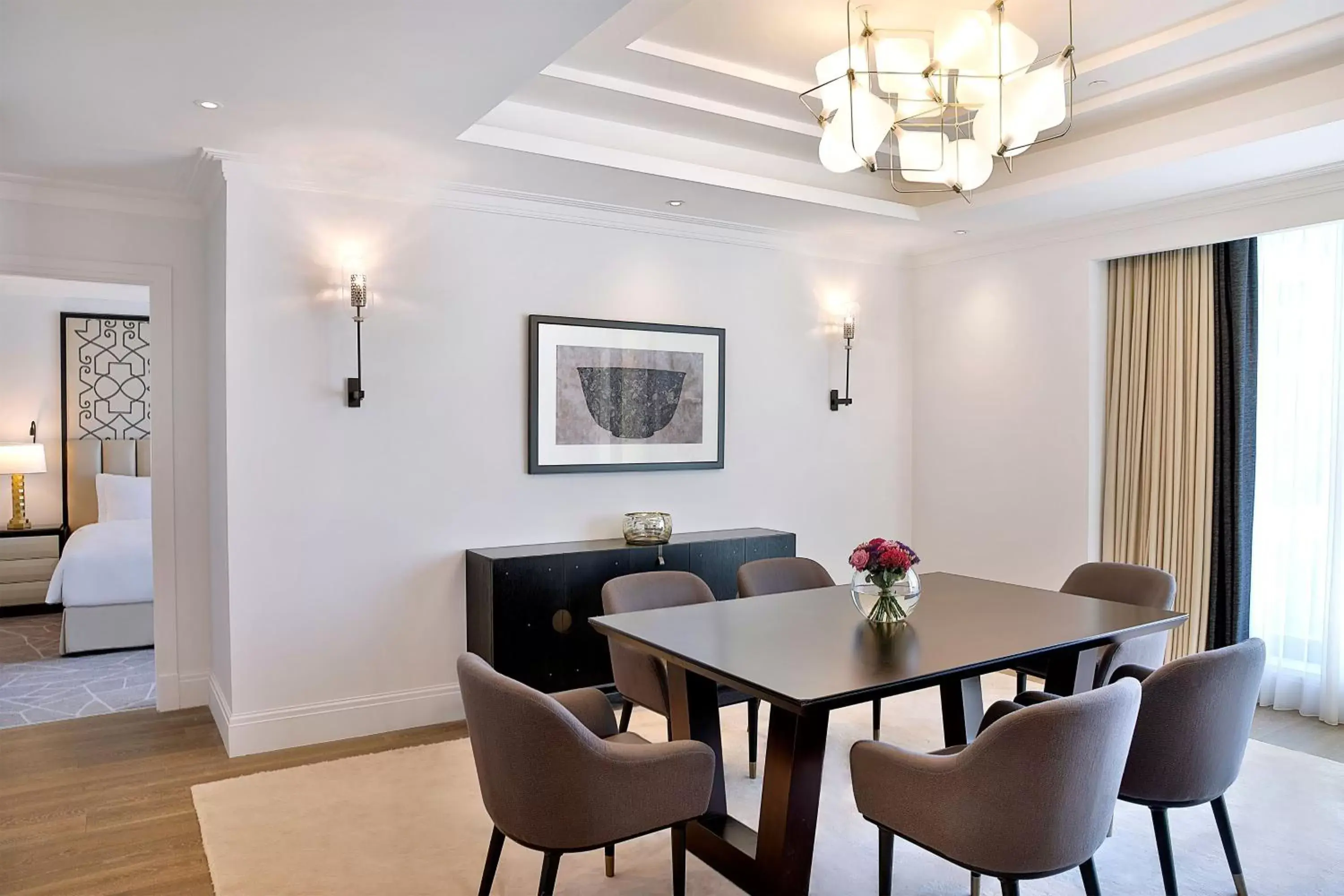 Bedroom, Dining Area in The St. Regis Amman