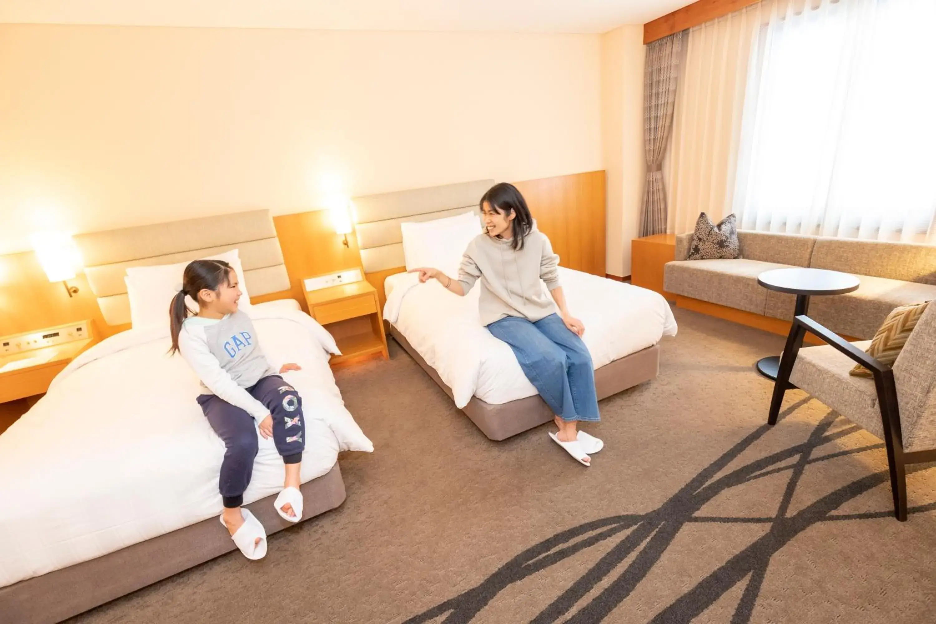 Bed in Lotte Arai Resort