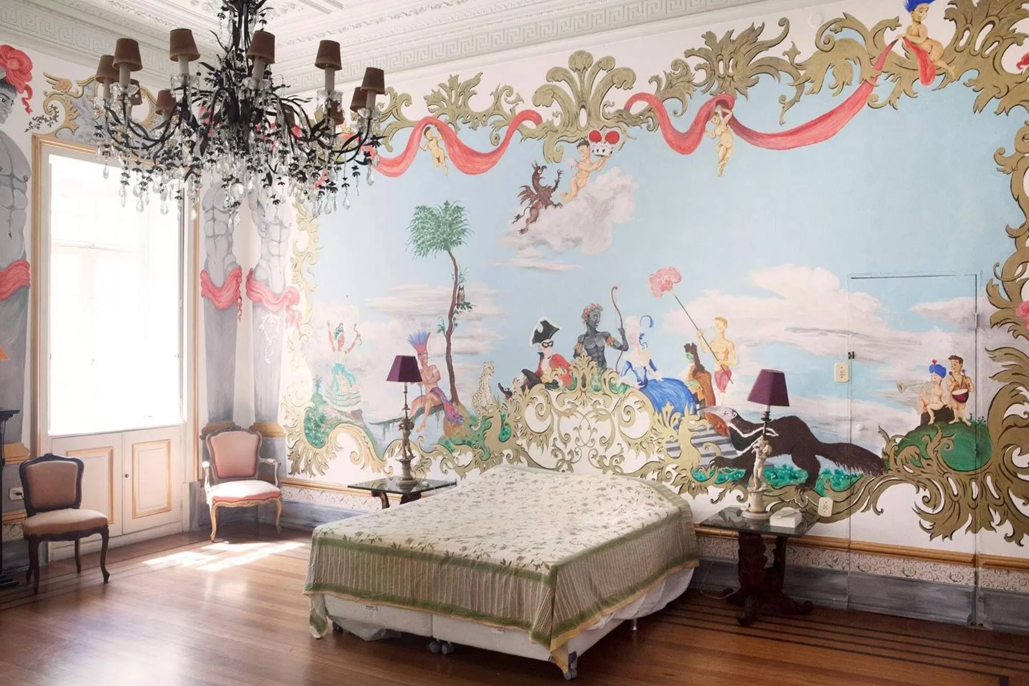 Bed in Villa Alexandrino