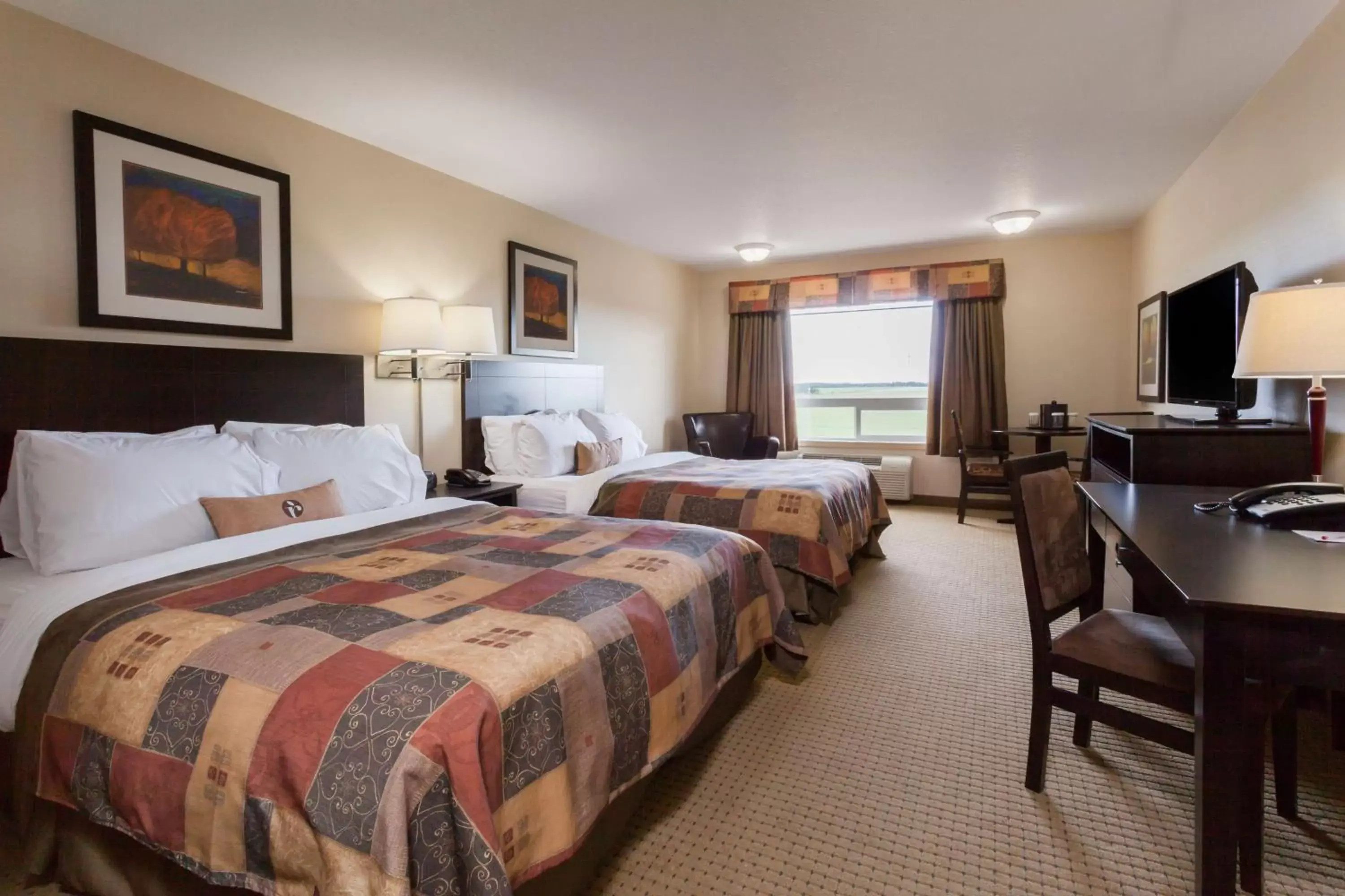 Deluxe Queen Room with Two Queen Beds - Non-Smoking in Ramada by Wyndham Westlock