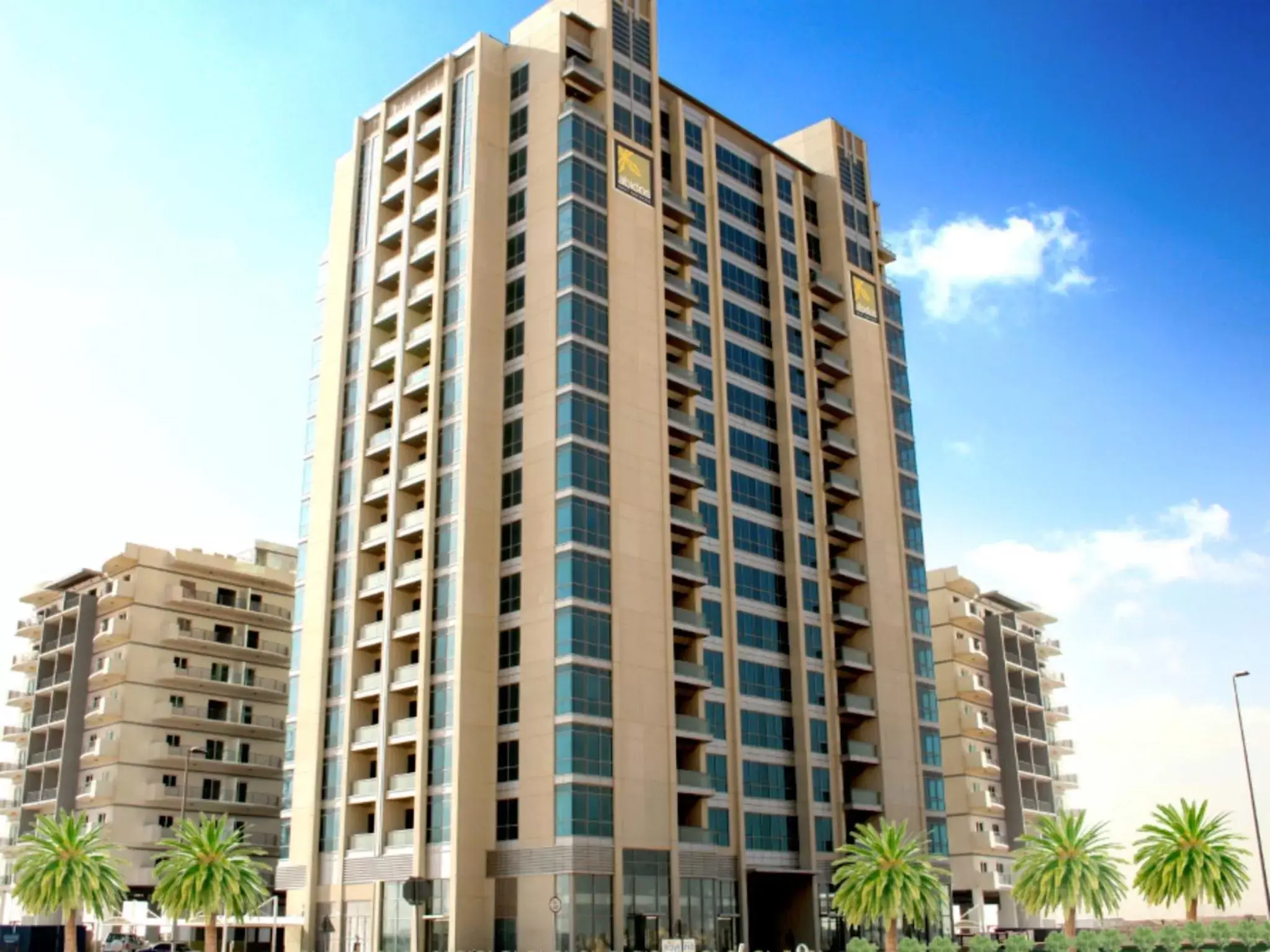 Facade/entrance, Property Building in Abidos Hotel Apartment Dubai Land