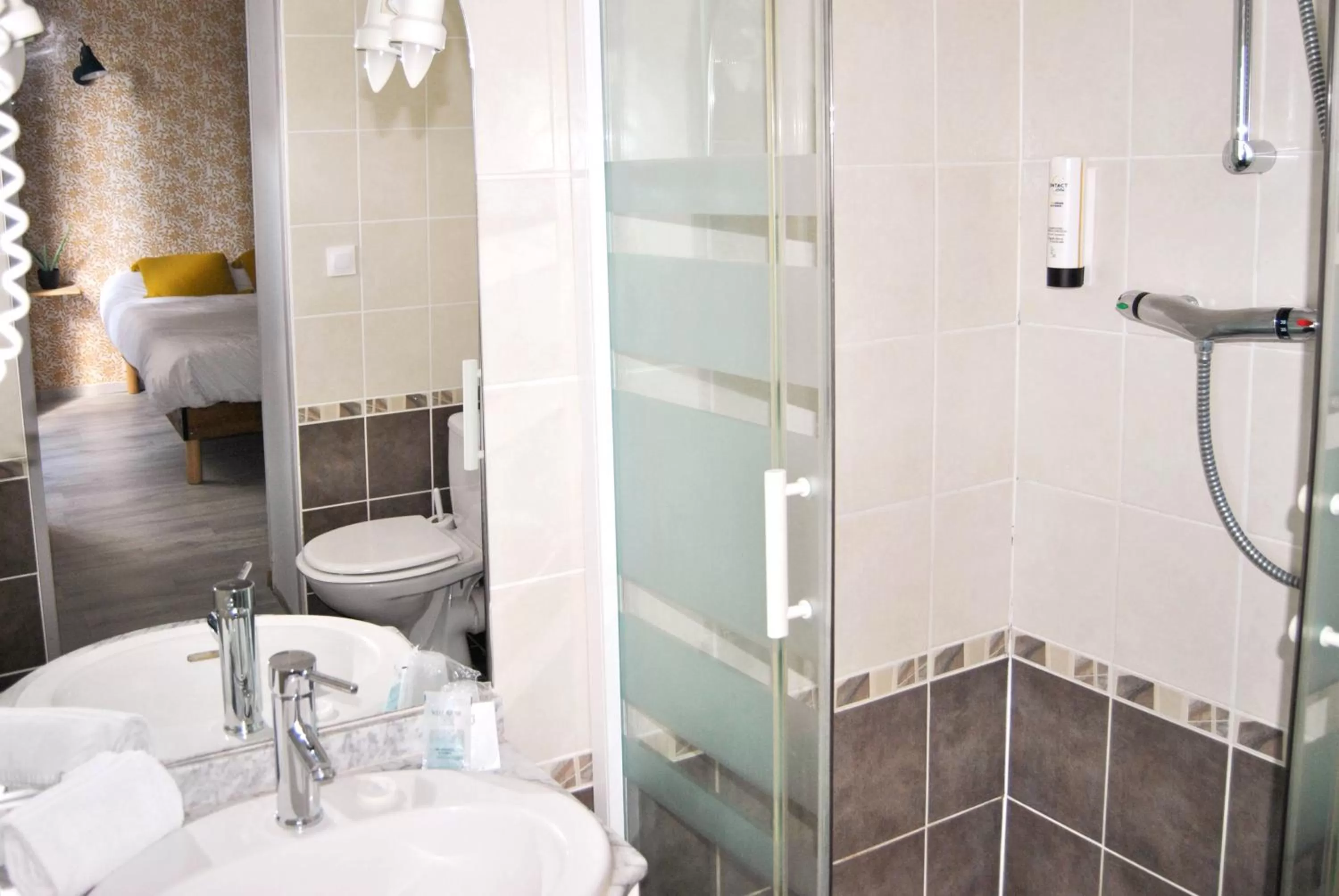 Bathroom in Hôtel Le Thurot- Dijon Centre ville Gare