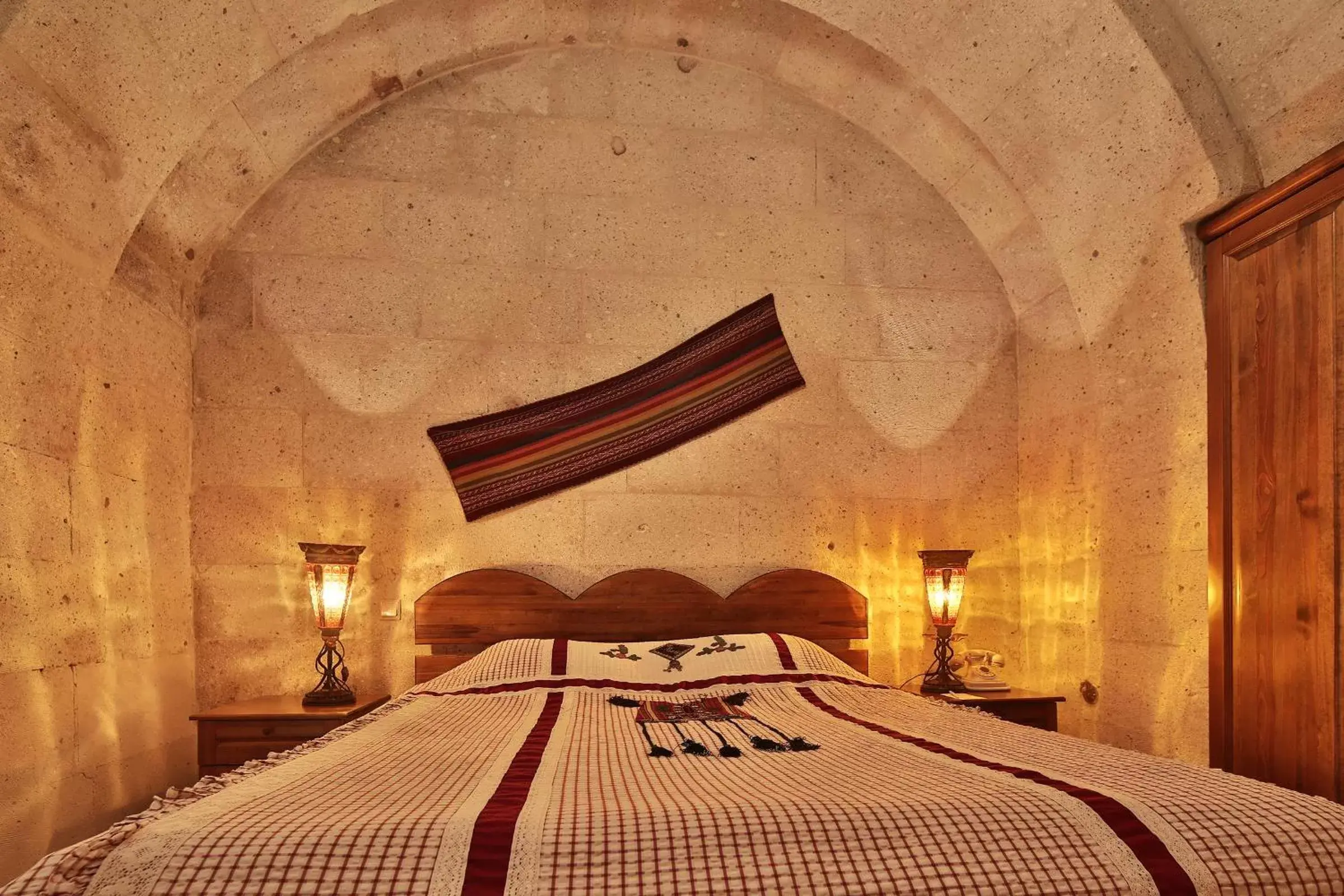Bed in Cappadocia Cave Suites