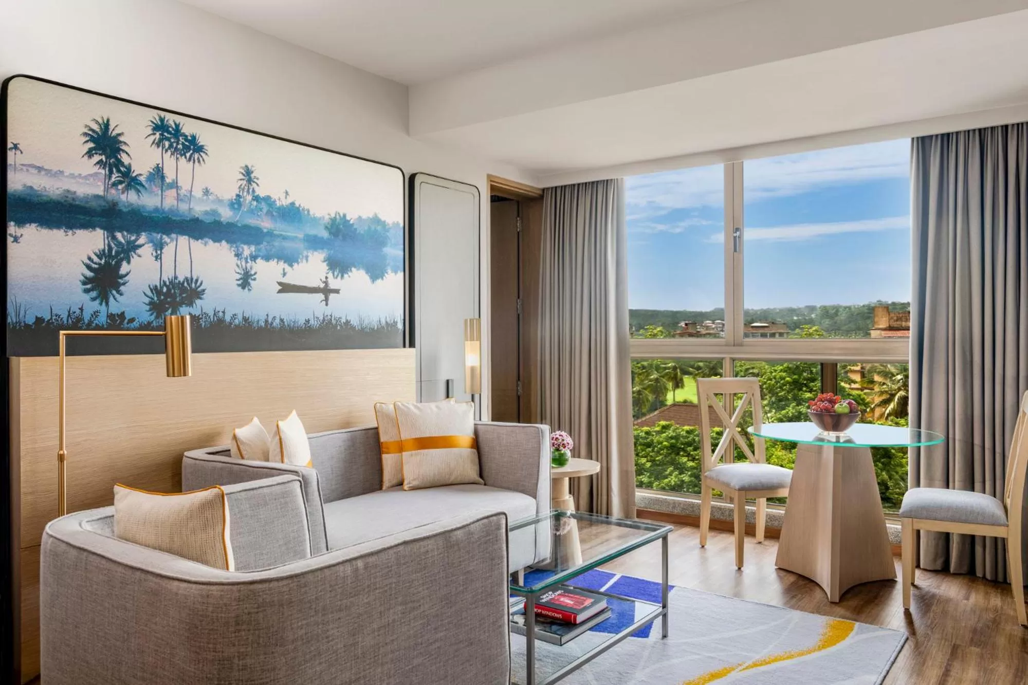 Living room in Vivanta Goa, Miramar