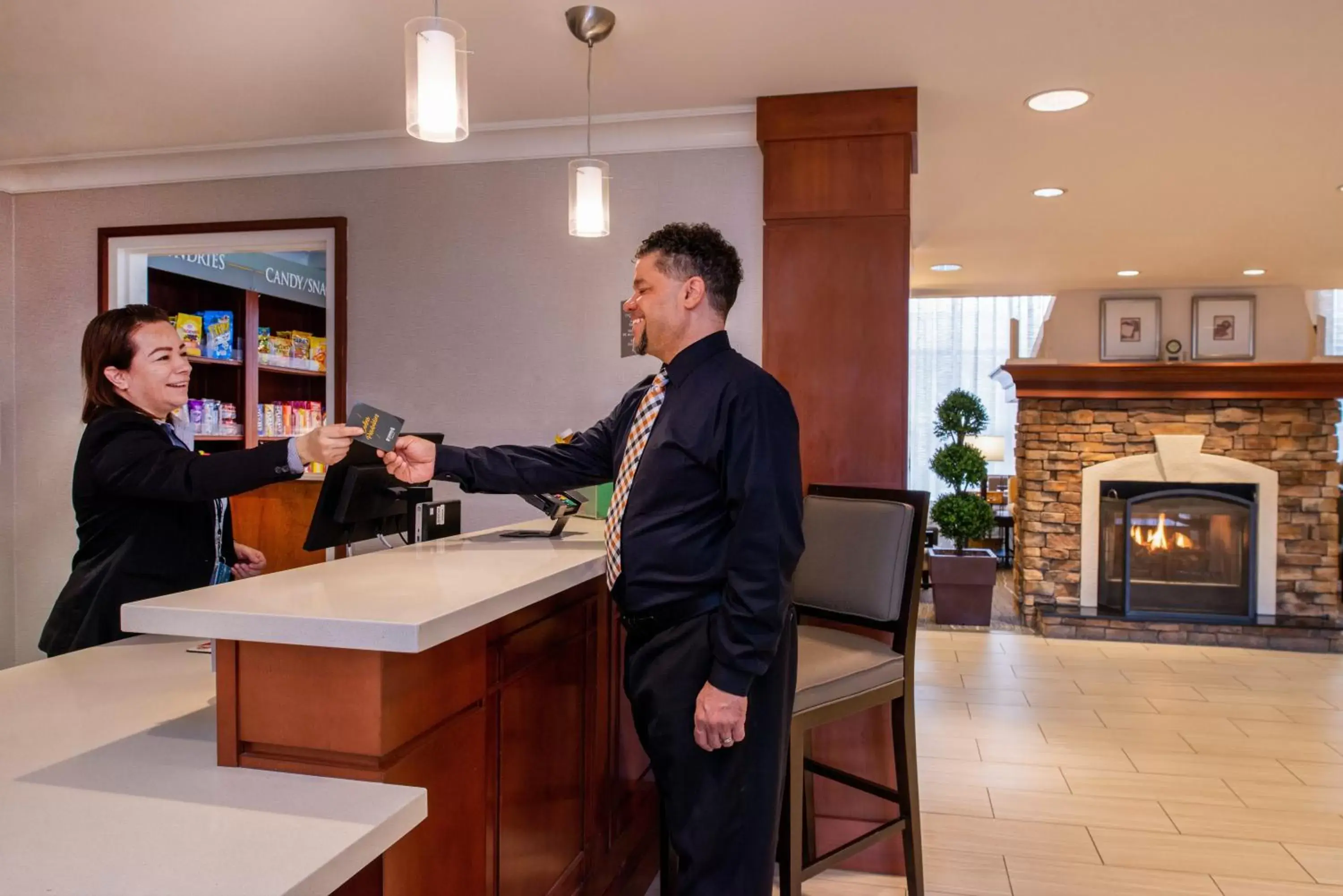 Property building, Lobby/Reception in Staybridge Suites Indianapolis-Fishers, an IHG Hotel