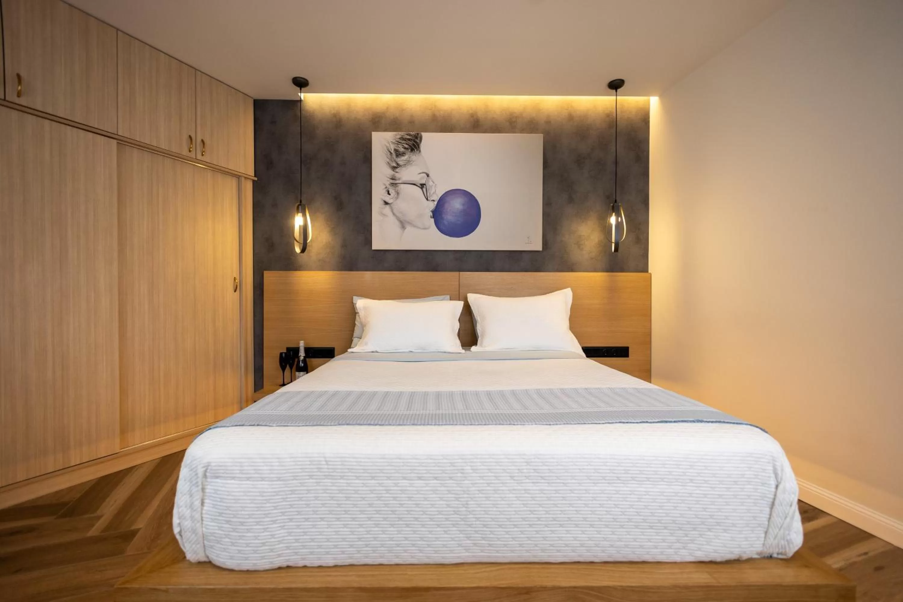 Bedroom, Bed in Triple A - Apartments Accommodation in Prime Location (Between Monastiraki & Syntagma Square)