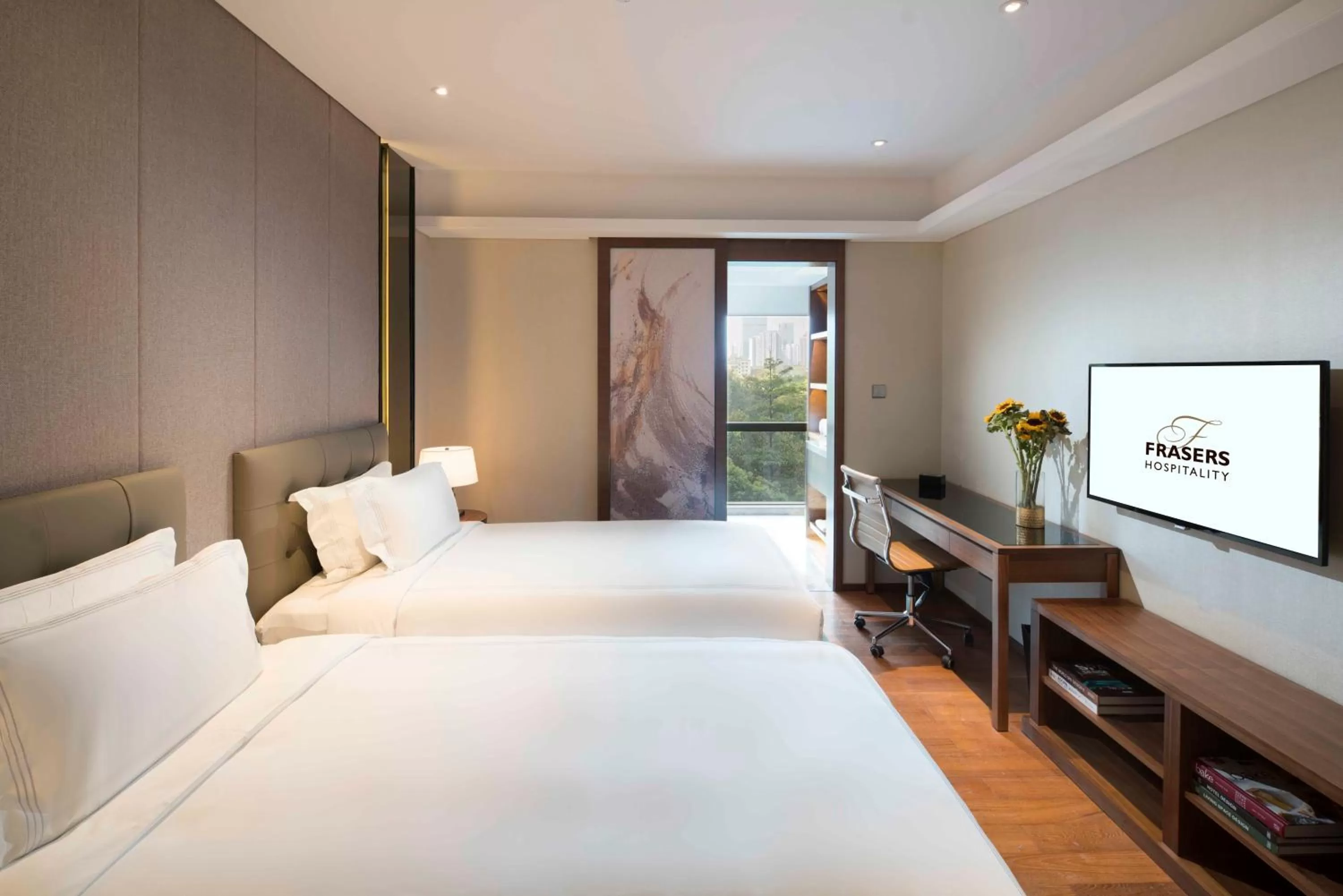 Bedroom, Bed in Fraser Suites Shenzhen