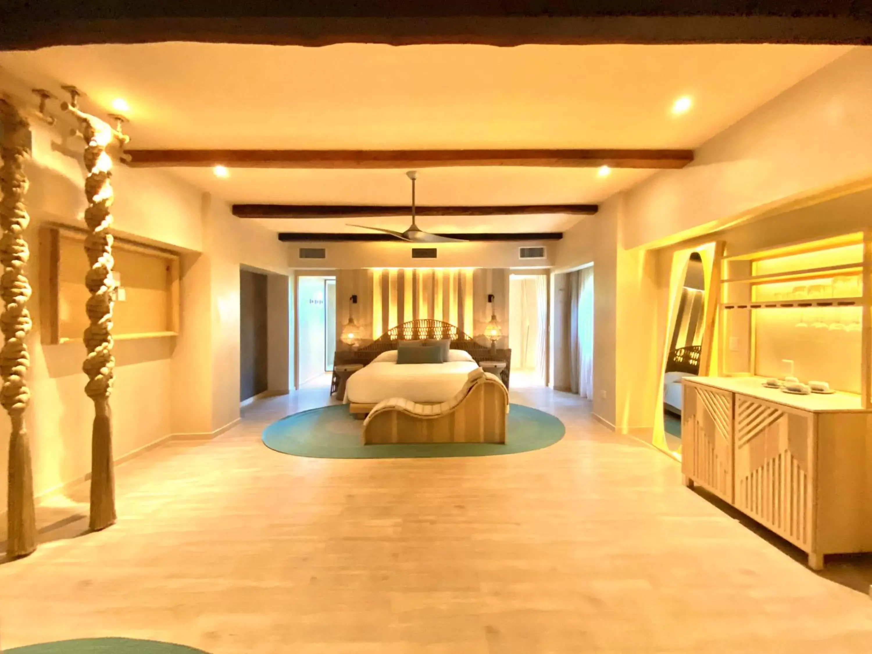 Bed in Hotel Shibari - Restaurant & Cenote Club