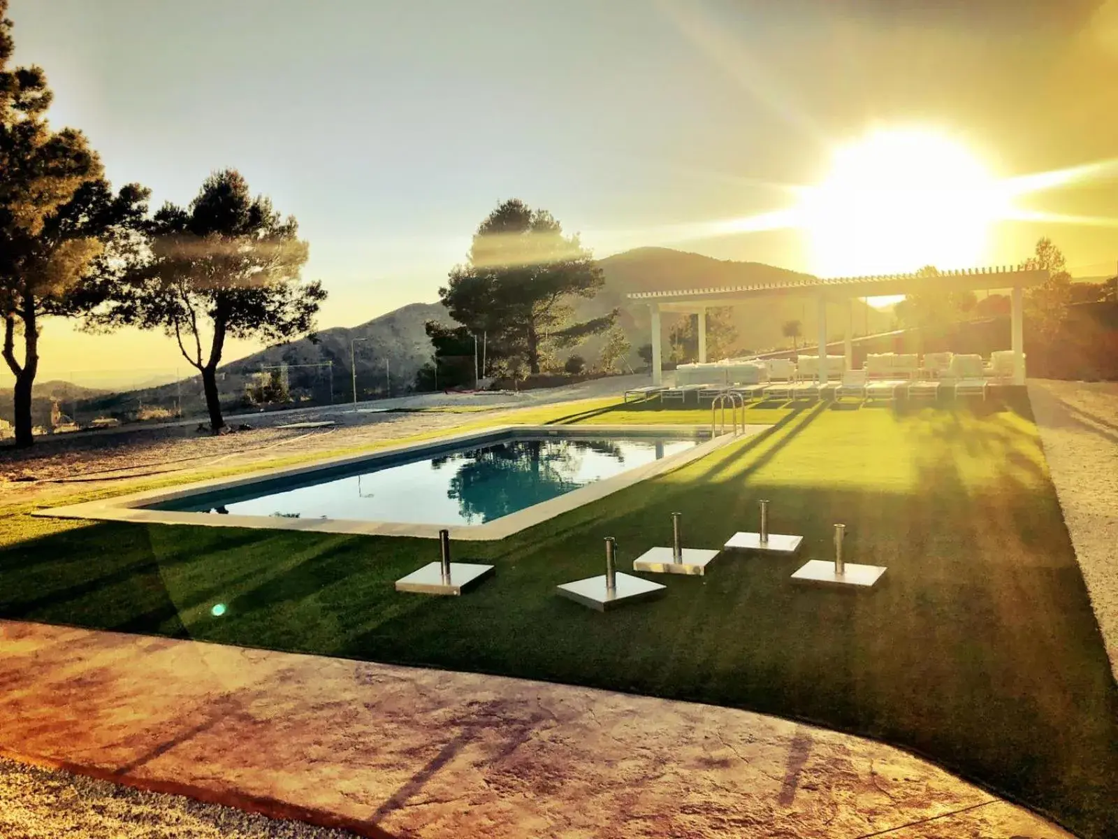 Garden, Swimming Pool in Puig Campana Nature Suites Hotel & BTT