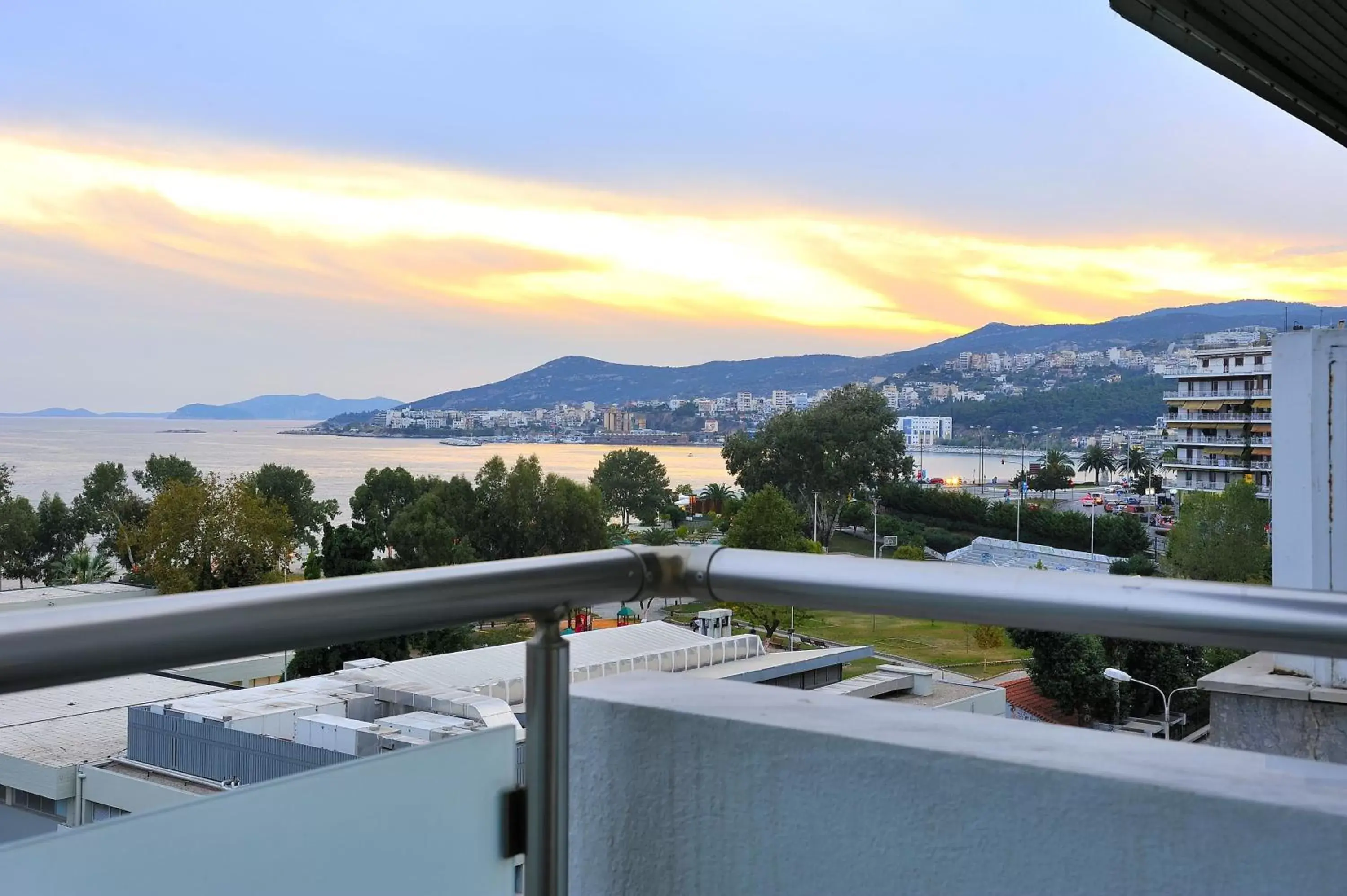 View (from property/room), Balcony/Terrace in Esperia Hotel