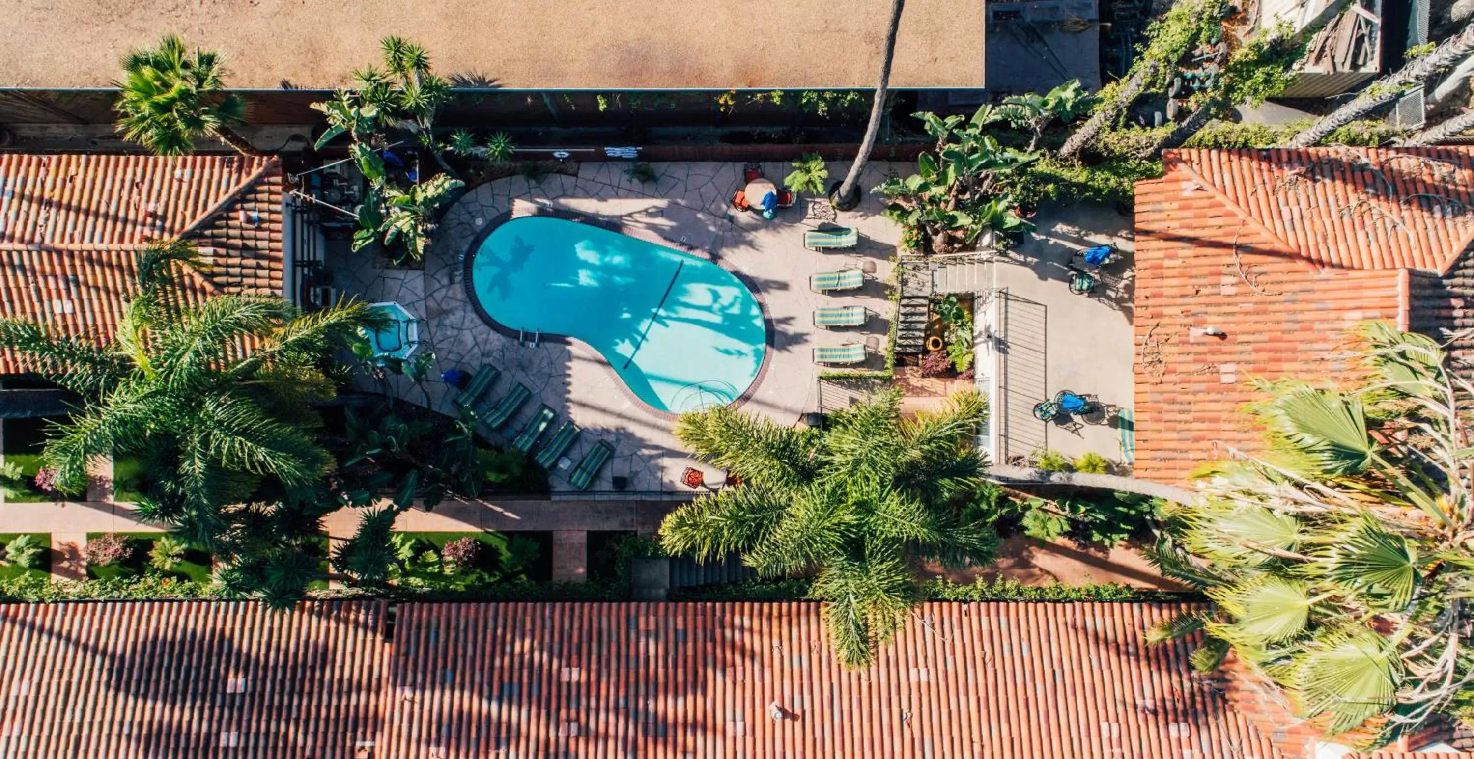 Bird's eye view, Pool View in Inn by the Harbor