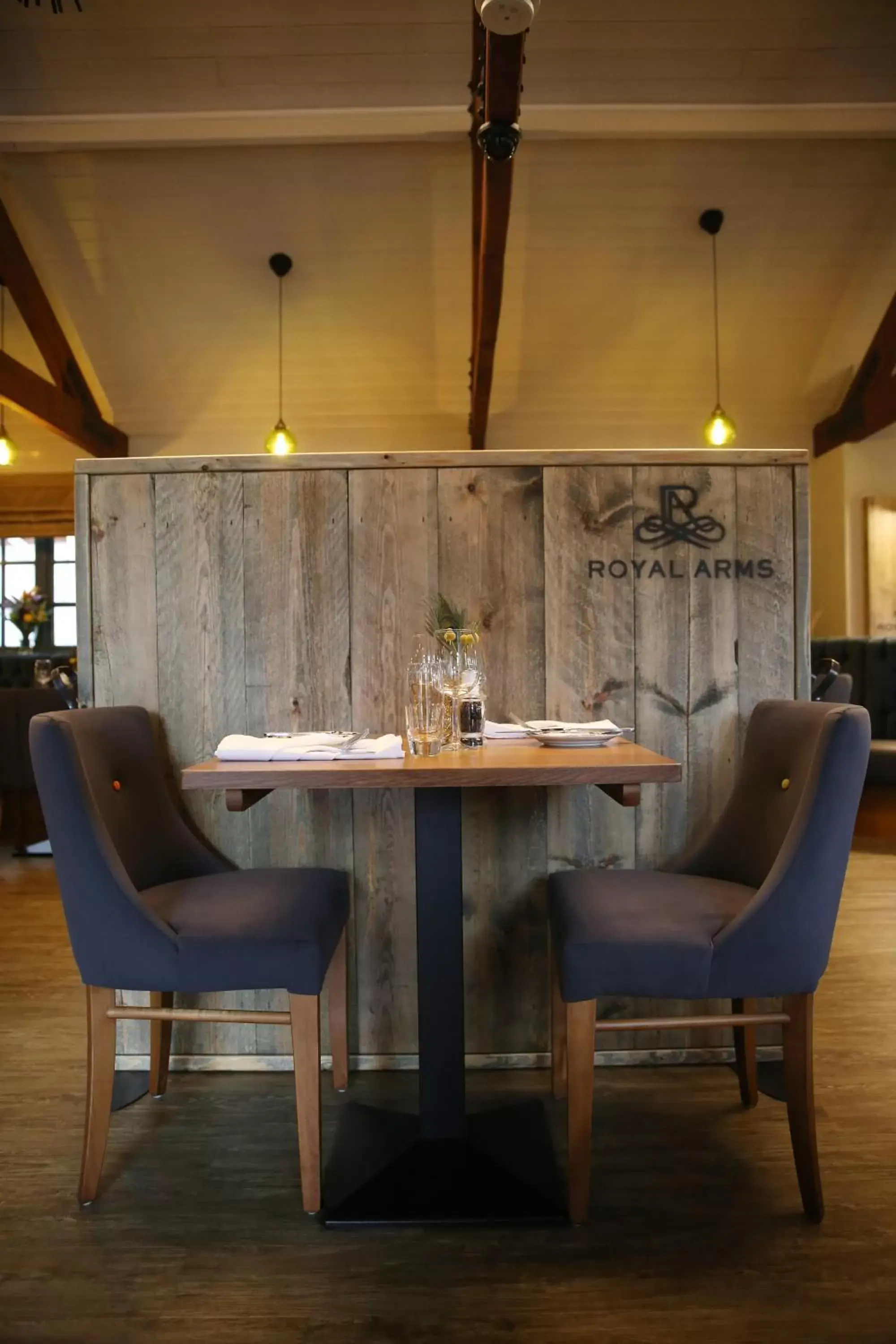 Dining area in The Royal Arms Hotel