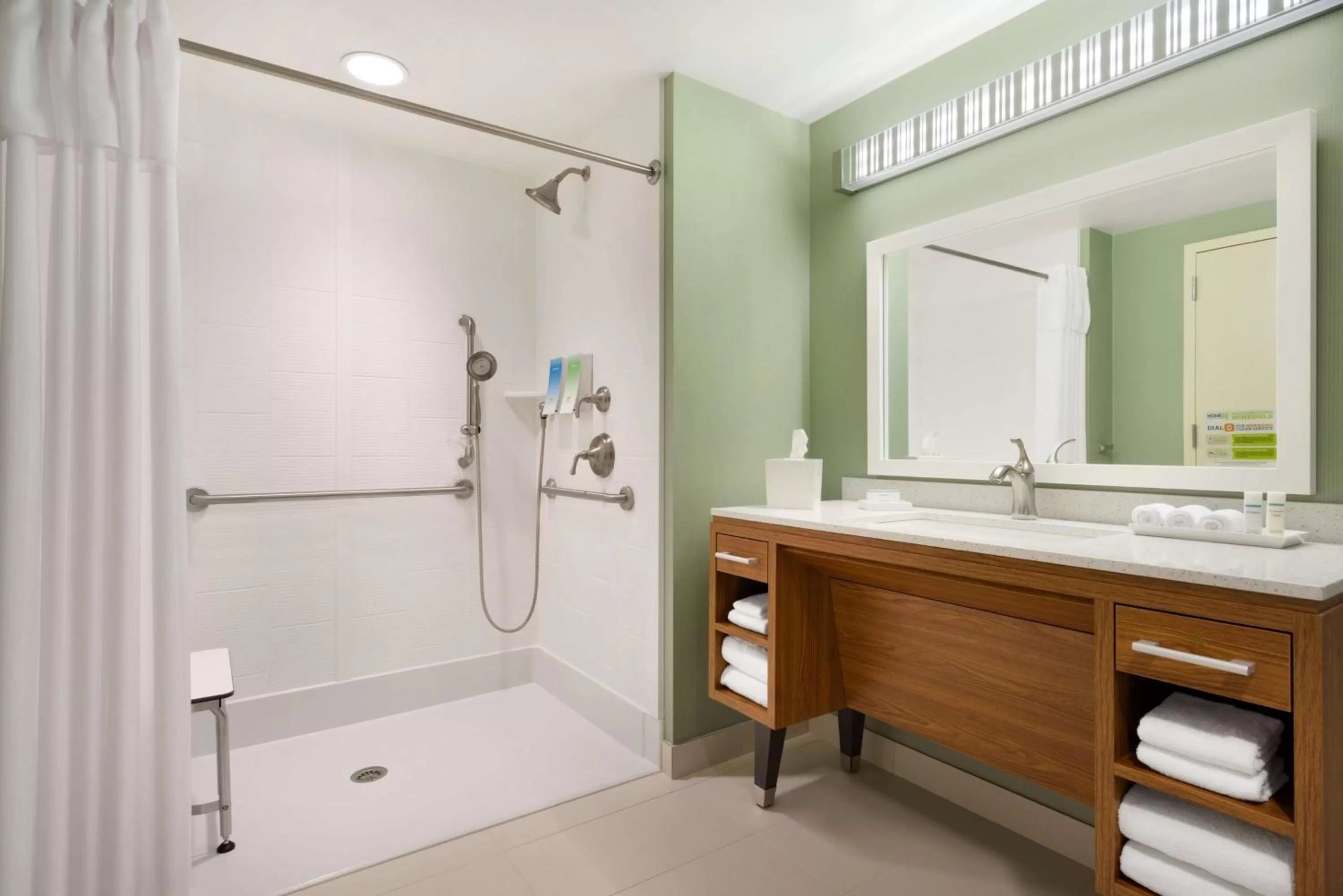Bathroom in Home2 Suites By Hilton Joliet Plainfield