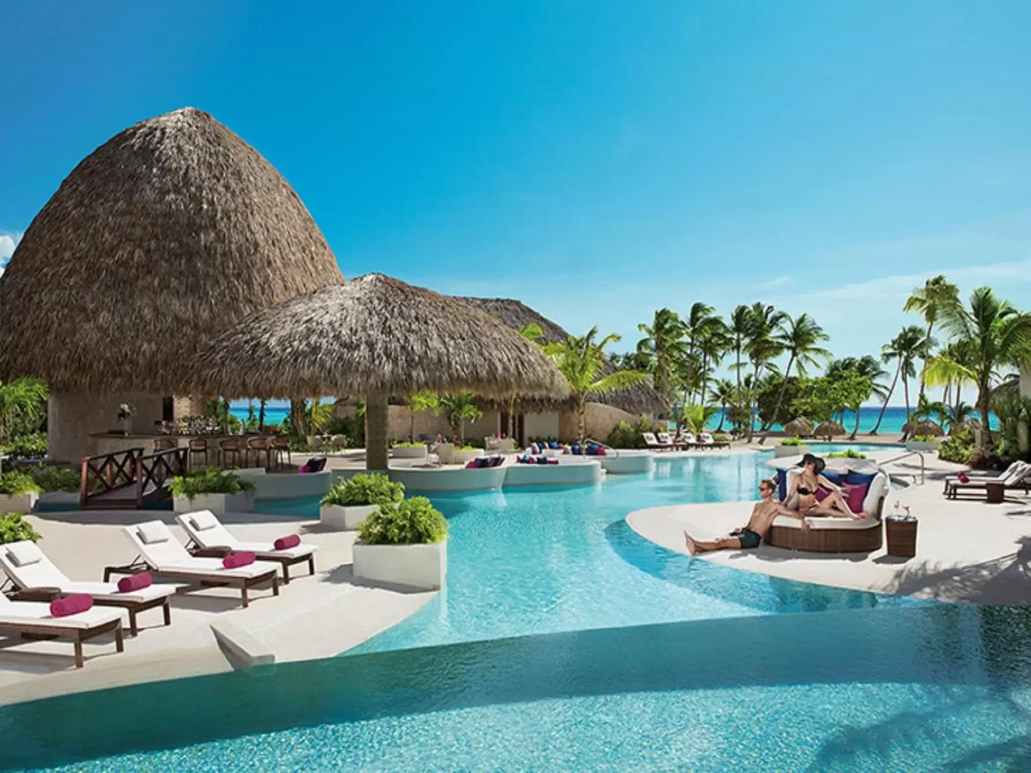 Swimming pool in Secrets Cap Cana Resort & Spa - Adults Only - All Inclusive Swimming pool in Secrets Cap Cana Resort & Spa - Adults Only - All Inclusive