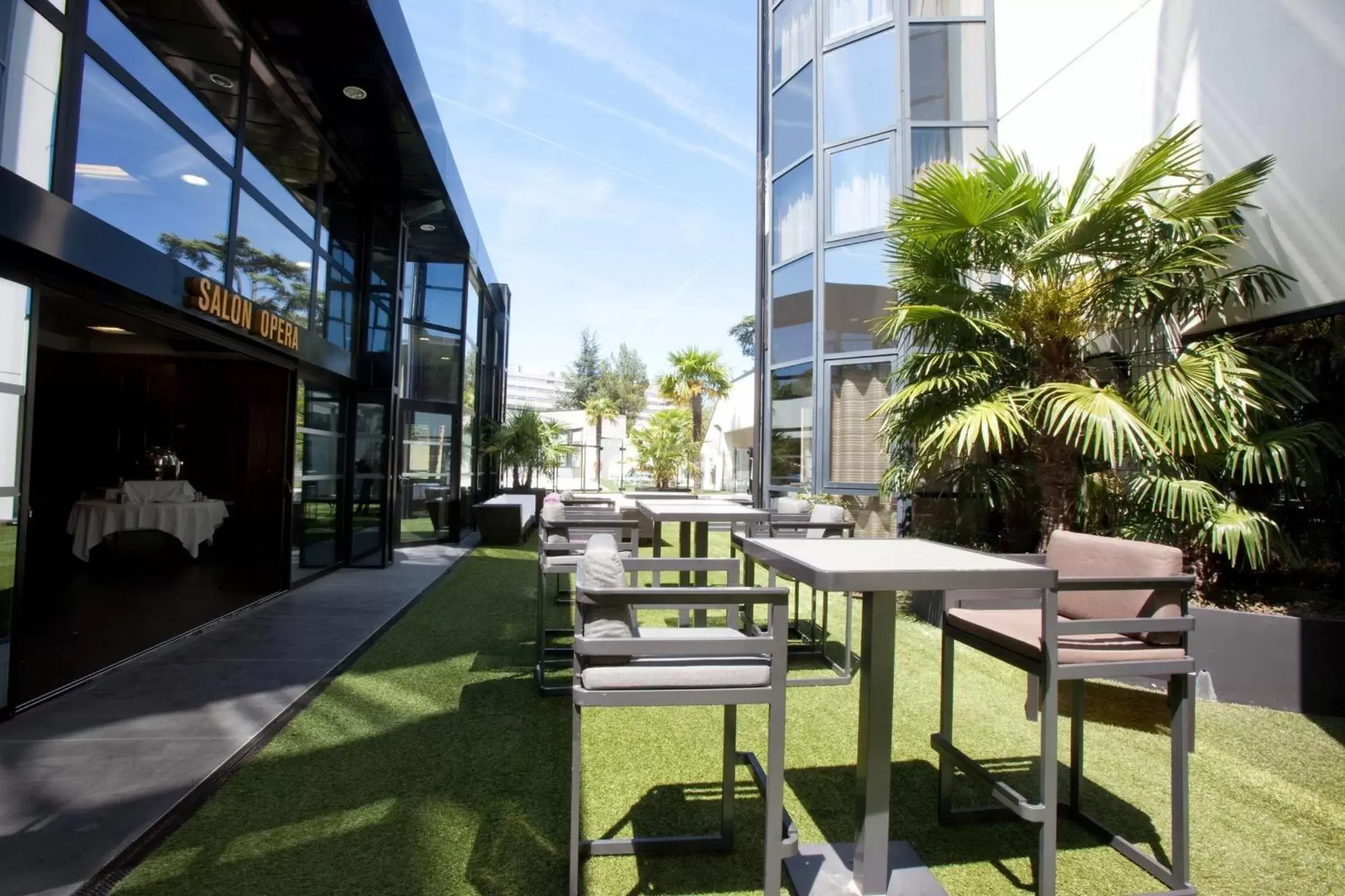 Patio in Hotel Palladia