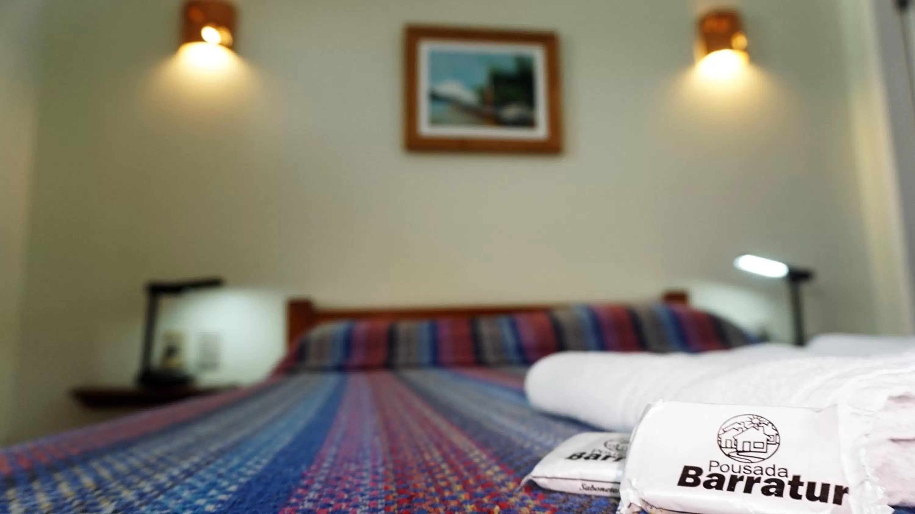 Bed in Pousada Barratur