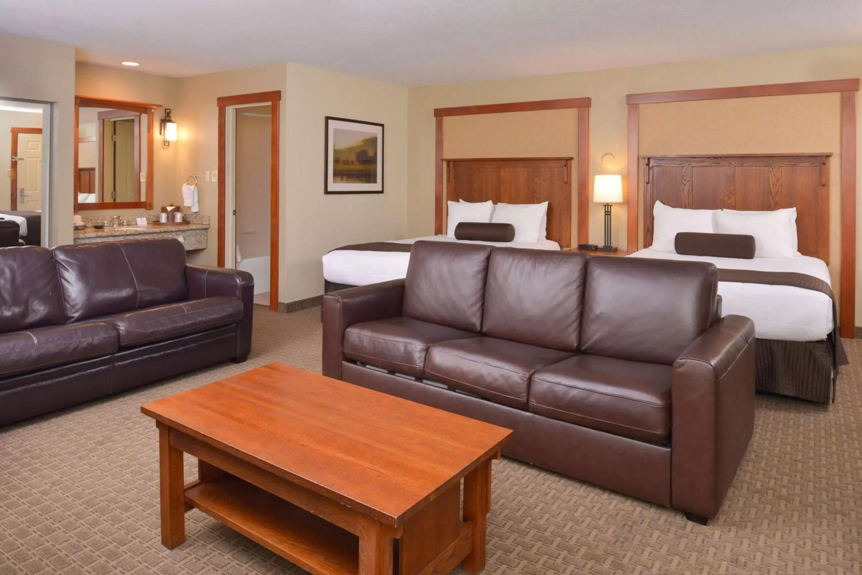 Queen Room with Two Queen Beds and Sofa Bed - Non-Smoking in Best Western Plus High Country Inn