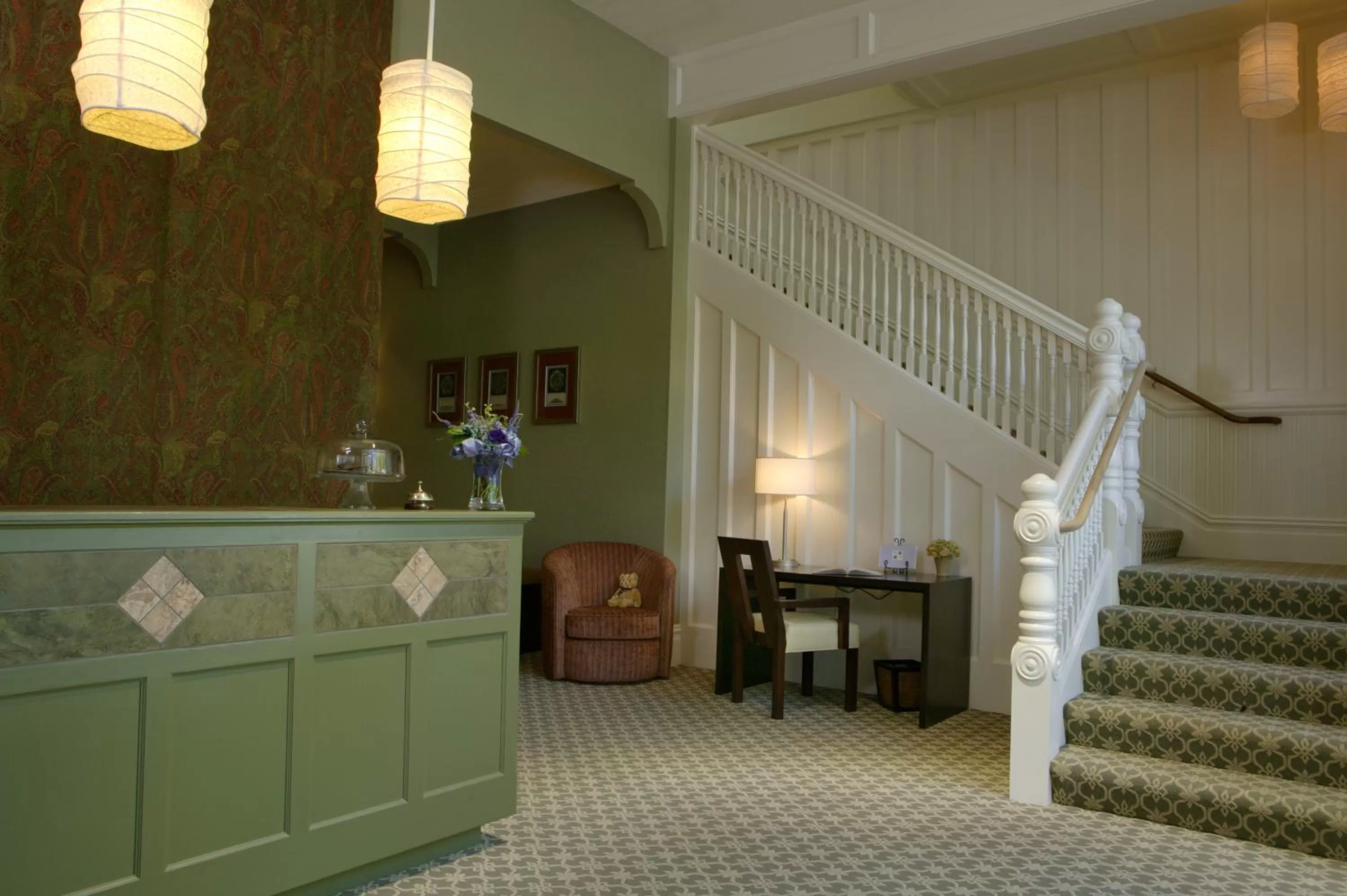 Lobby or reception in Healdsburg Inn on the Plaza, A Four Sisters Inn