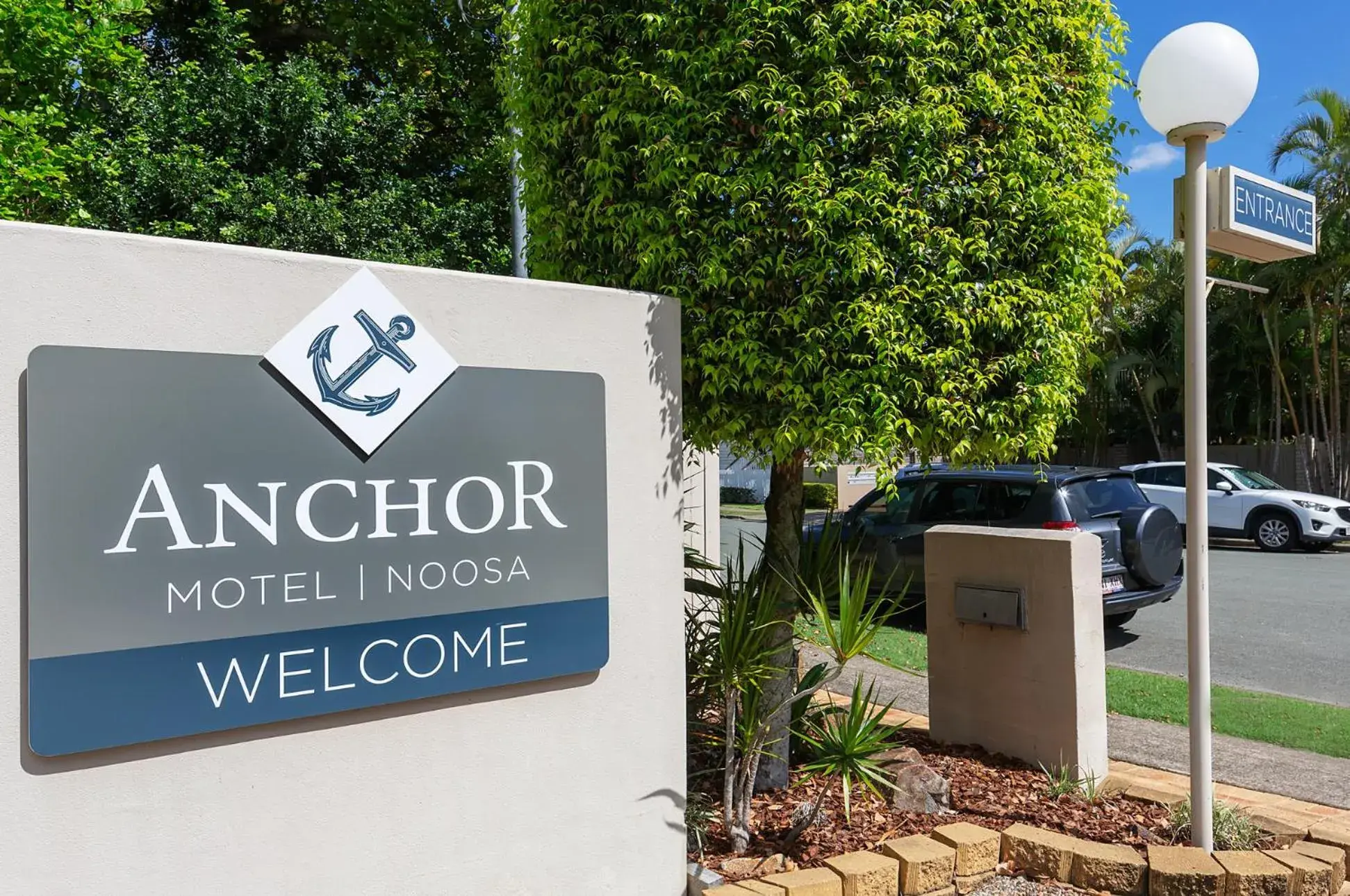 Property logo or sign in Anchor Motel Noosa