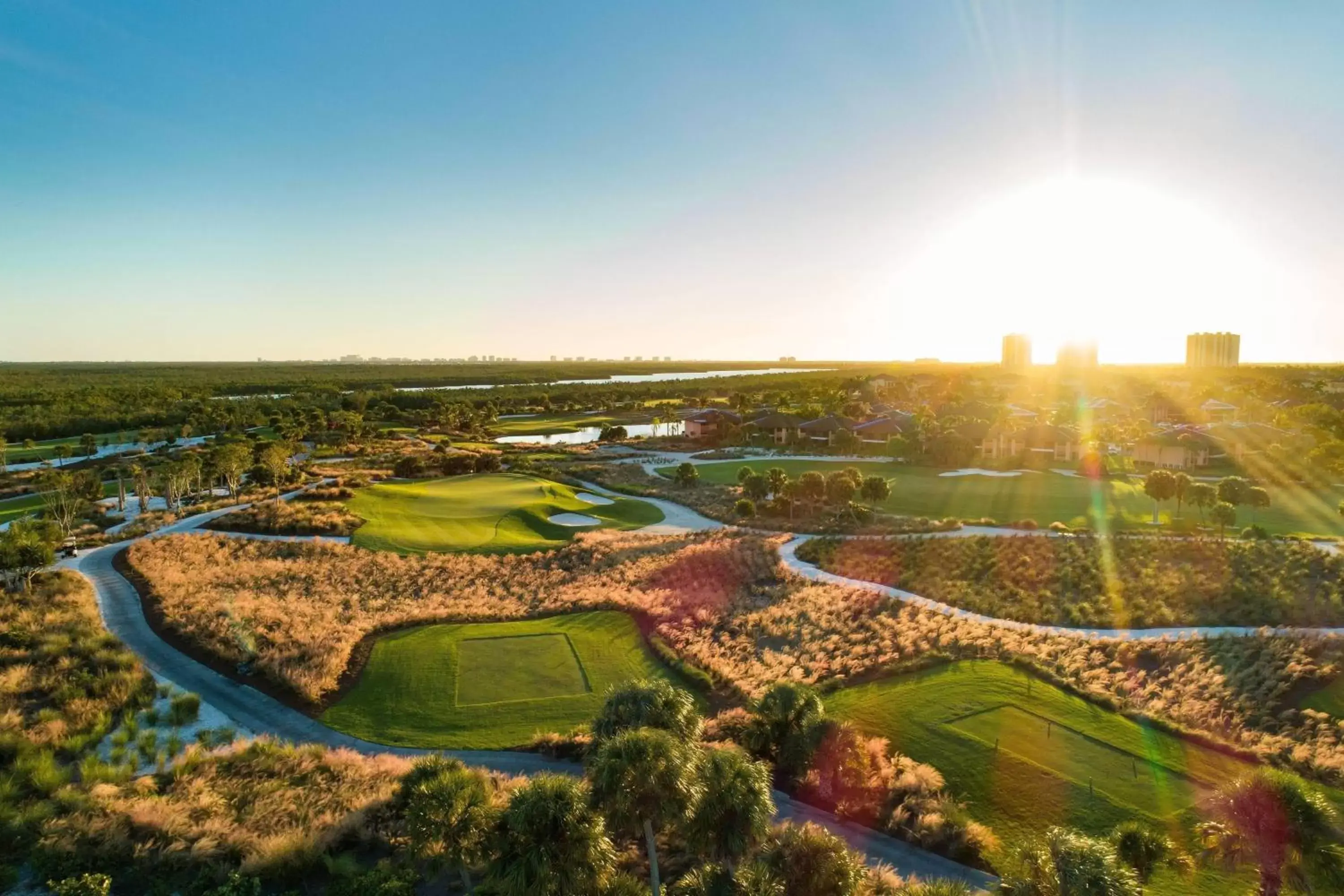 Golfcourse, Bird's-eye View in JW Marriott Marco Island Beach Resort