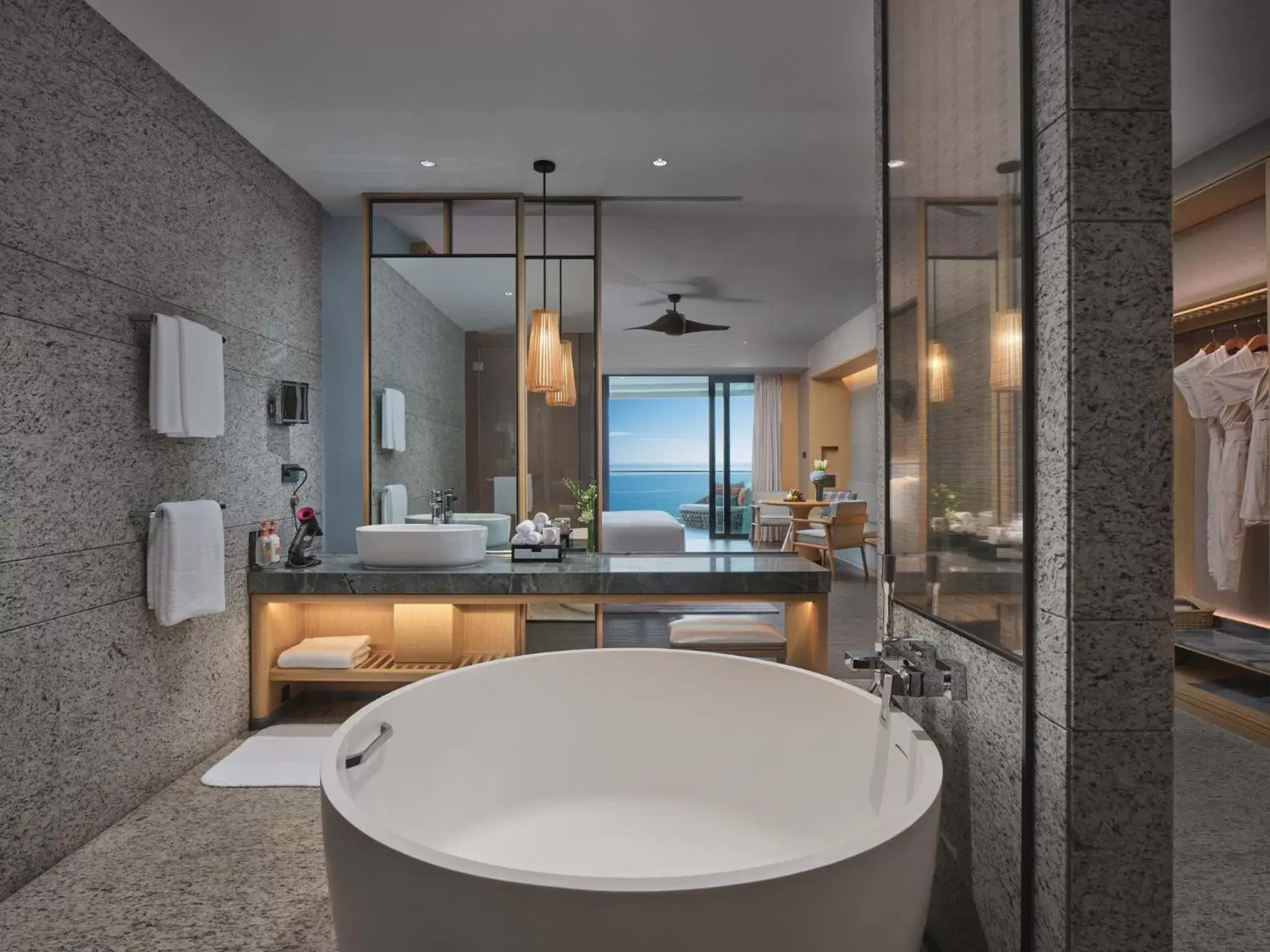 Photo of the whole room, Bathroom in Crowne Plaza Sanya Haitang Bay Resort, an IHG Hotel