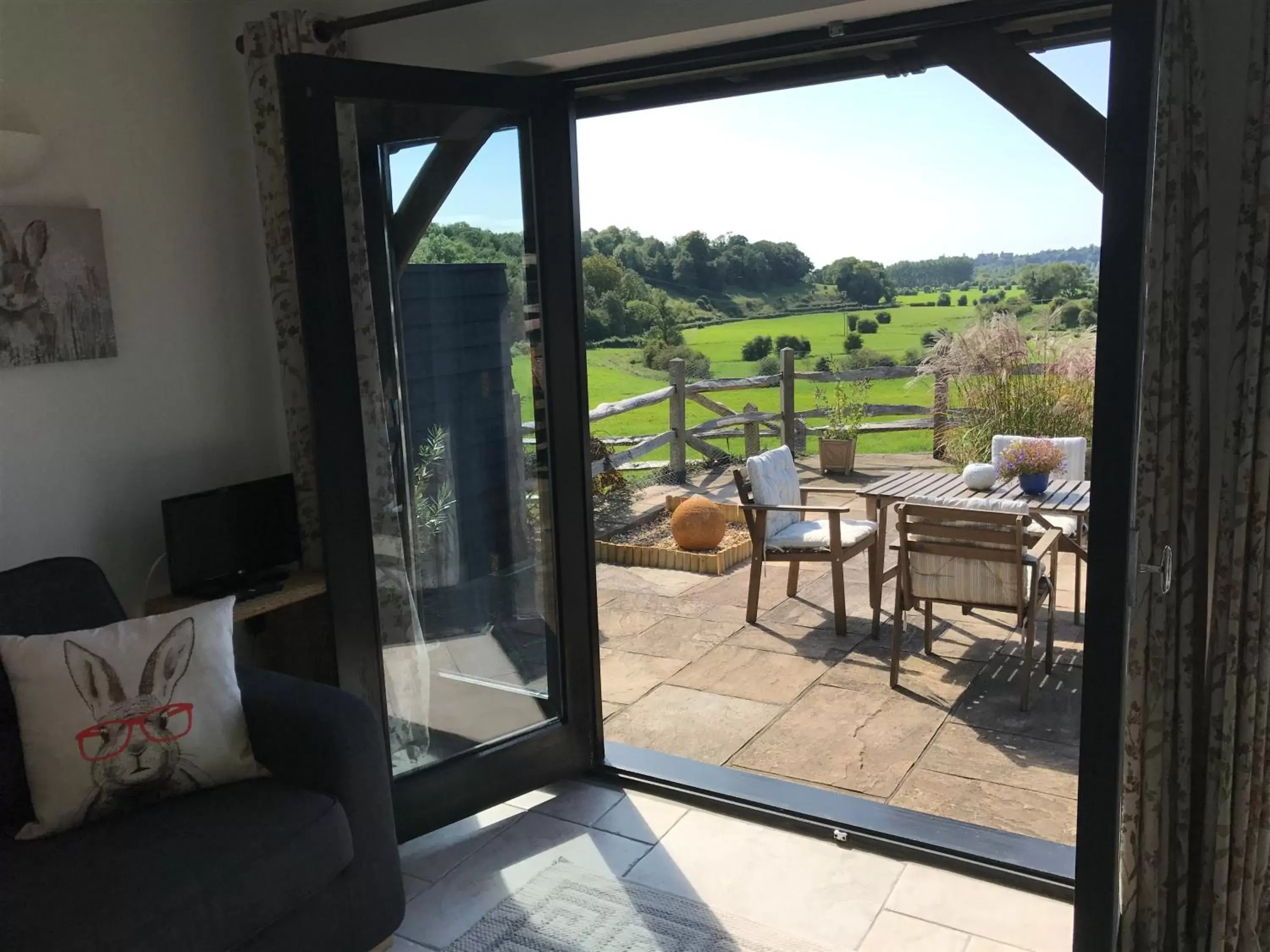 Garden view in The Cow Hide