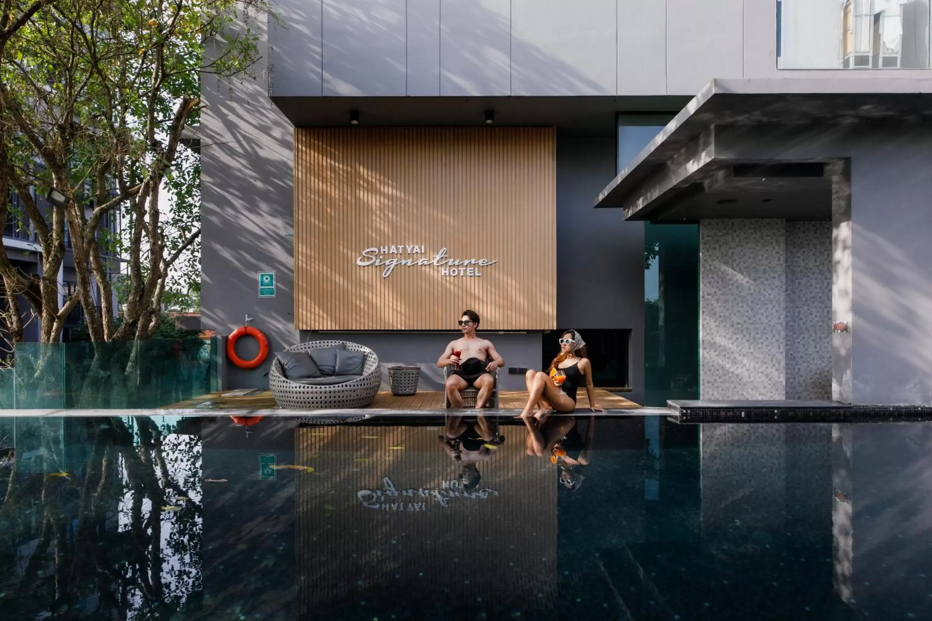 Swimming pool in Hatyai Signature Hotel Swimming pool in Hatyai Signature Hotel