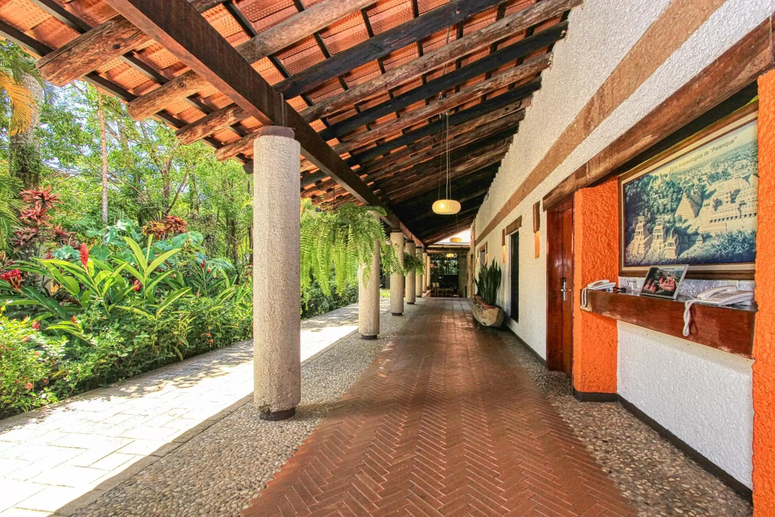 Lobby or reception in Hotel Ciudad Real Palenque