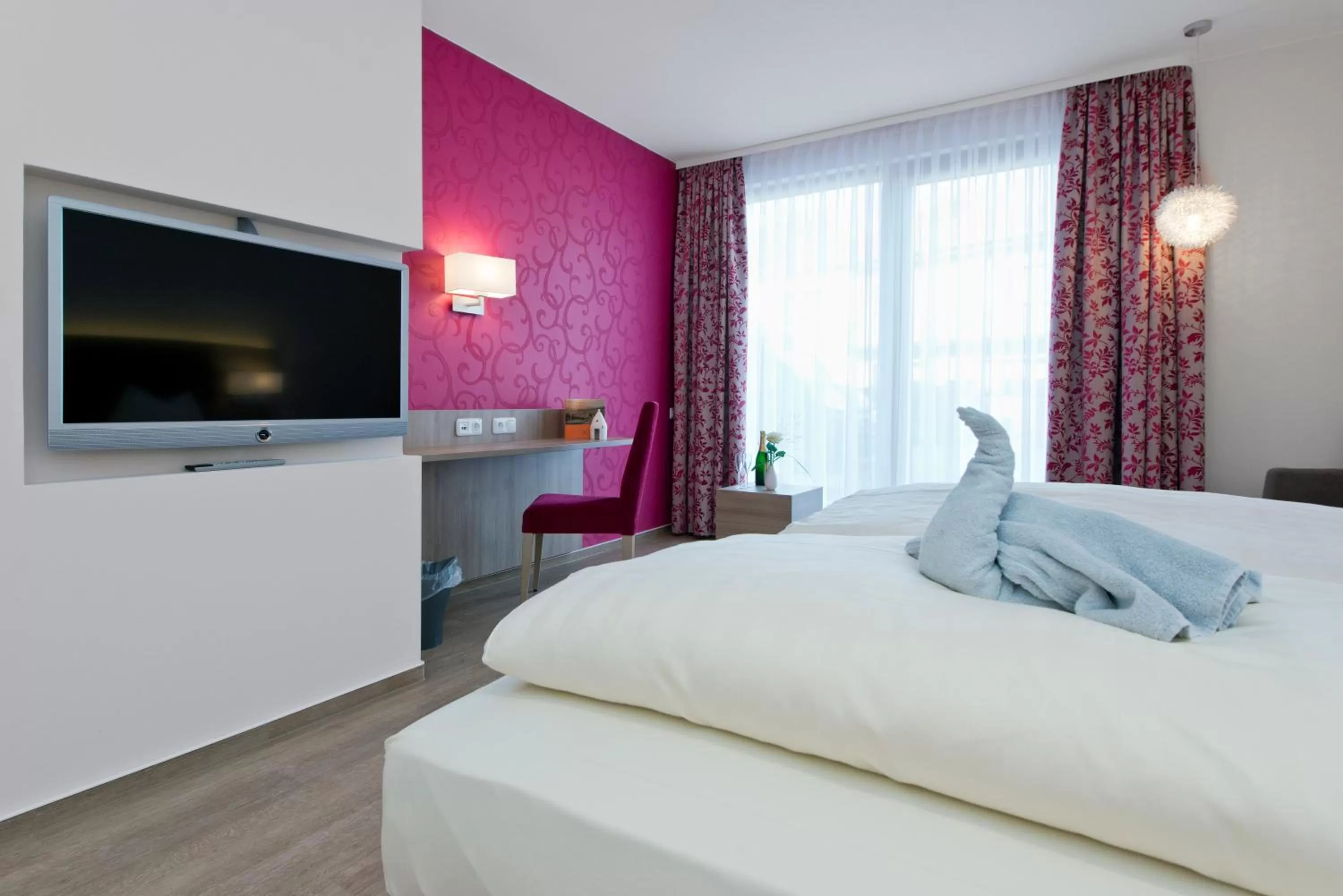 Bed in Landhotel im Klostereck Strubel-Roos