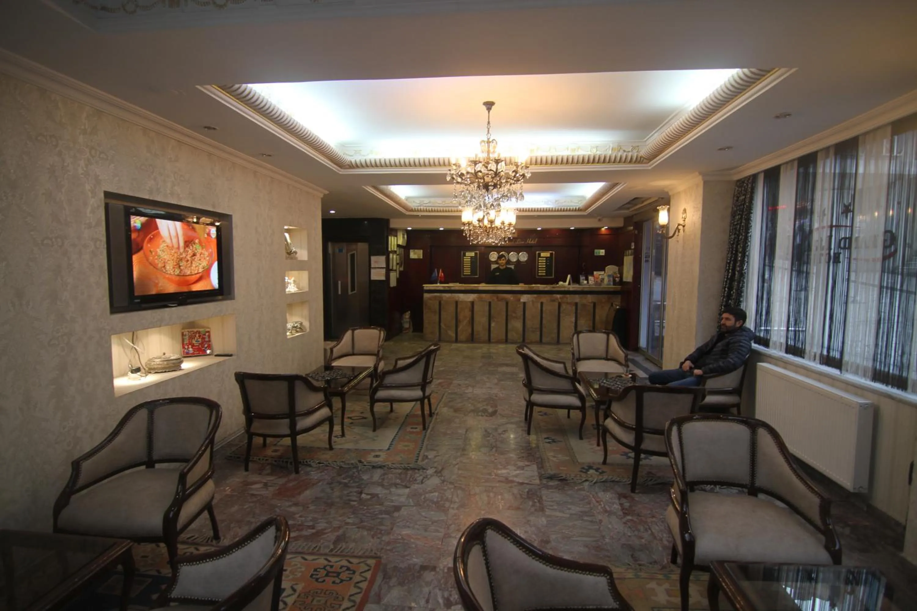Lobby or reception in Grand Liza Hotel