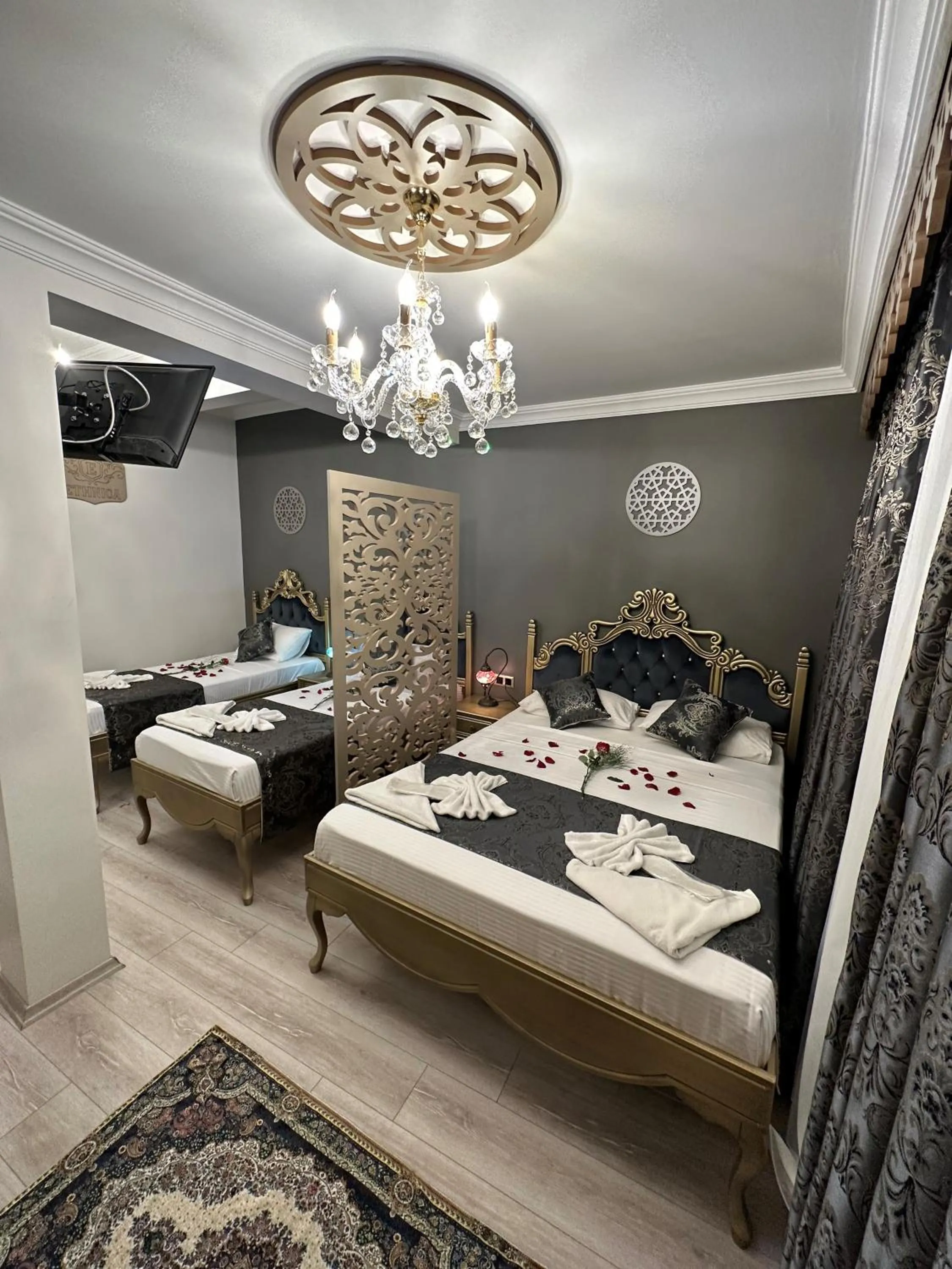 Bed in Ethnica Suites