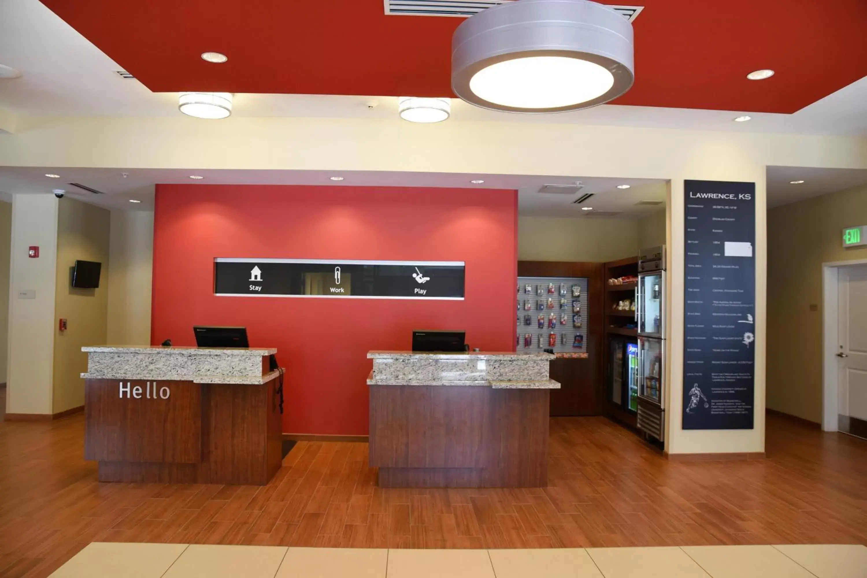 Lobby or reception, Lobby/Reception in TownePlace Suites by Marriott Lawrence Downtown