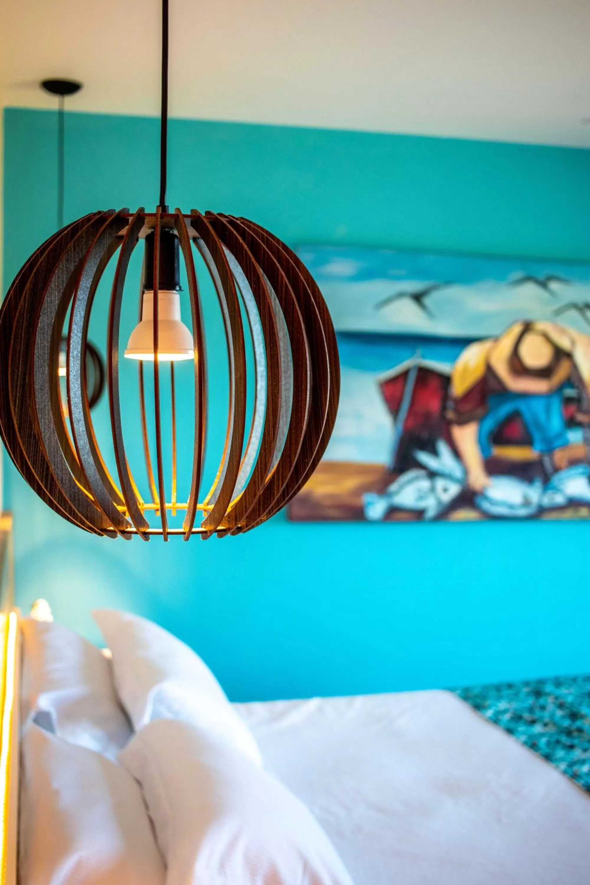 Decorative detail, Bed in Hotel Pousada Brava Club