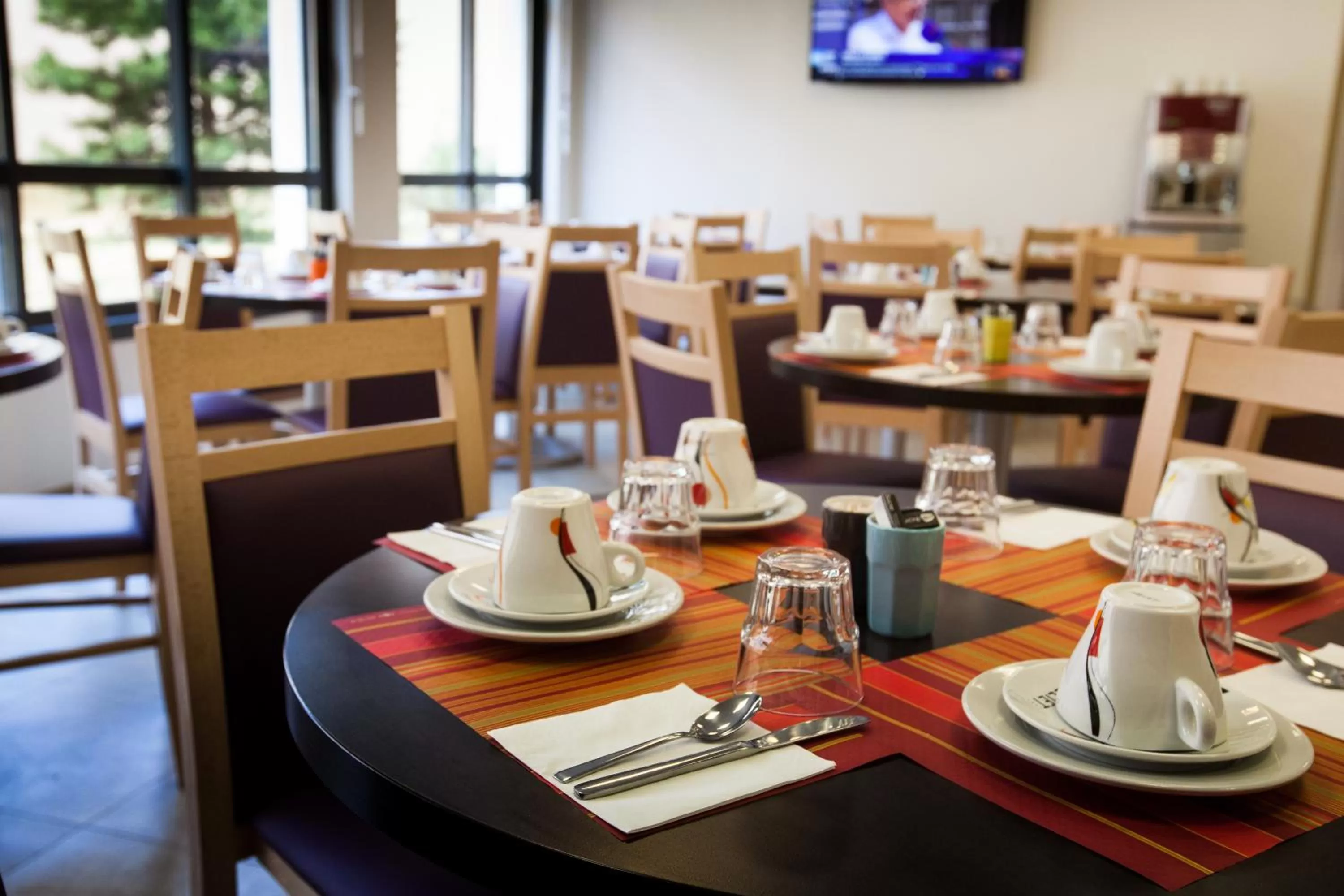 Buffet breakfast in Apparthotel Privilodges Lyon Lumière