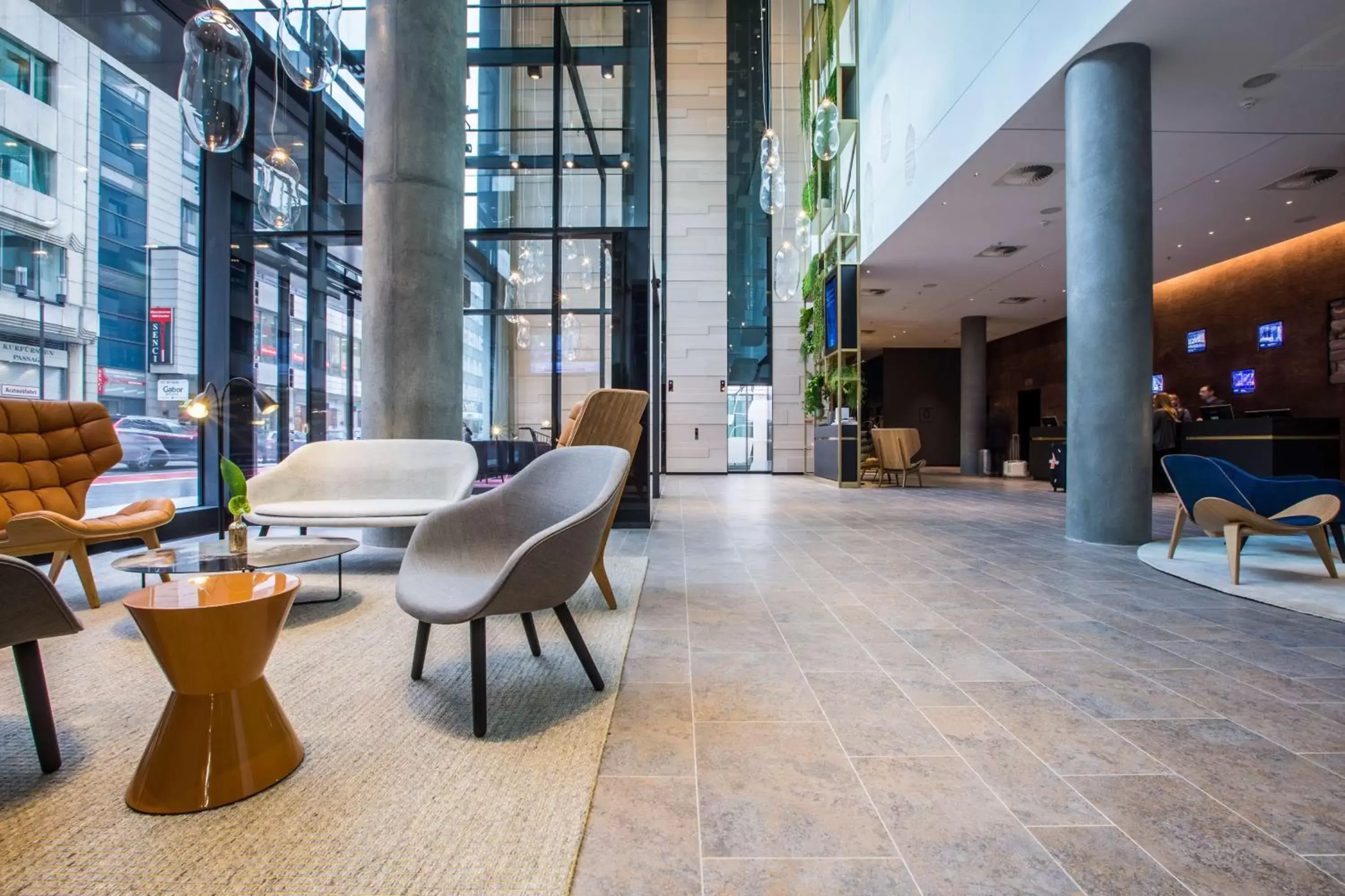 Lobby or reception in Radisson Blu Hotel, Mannheim