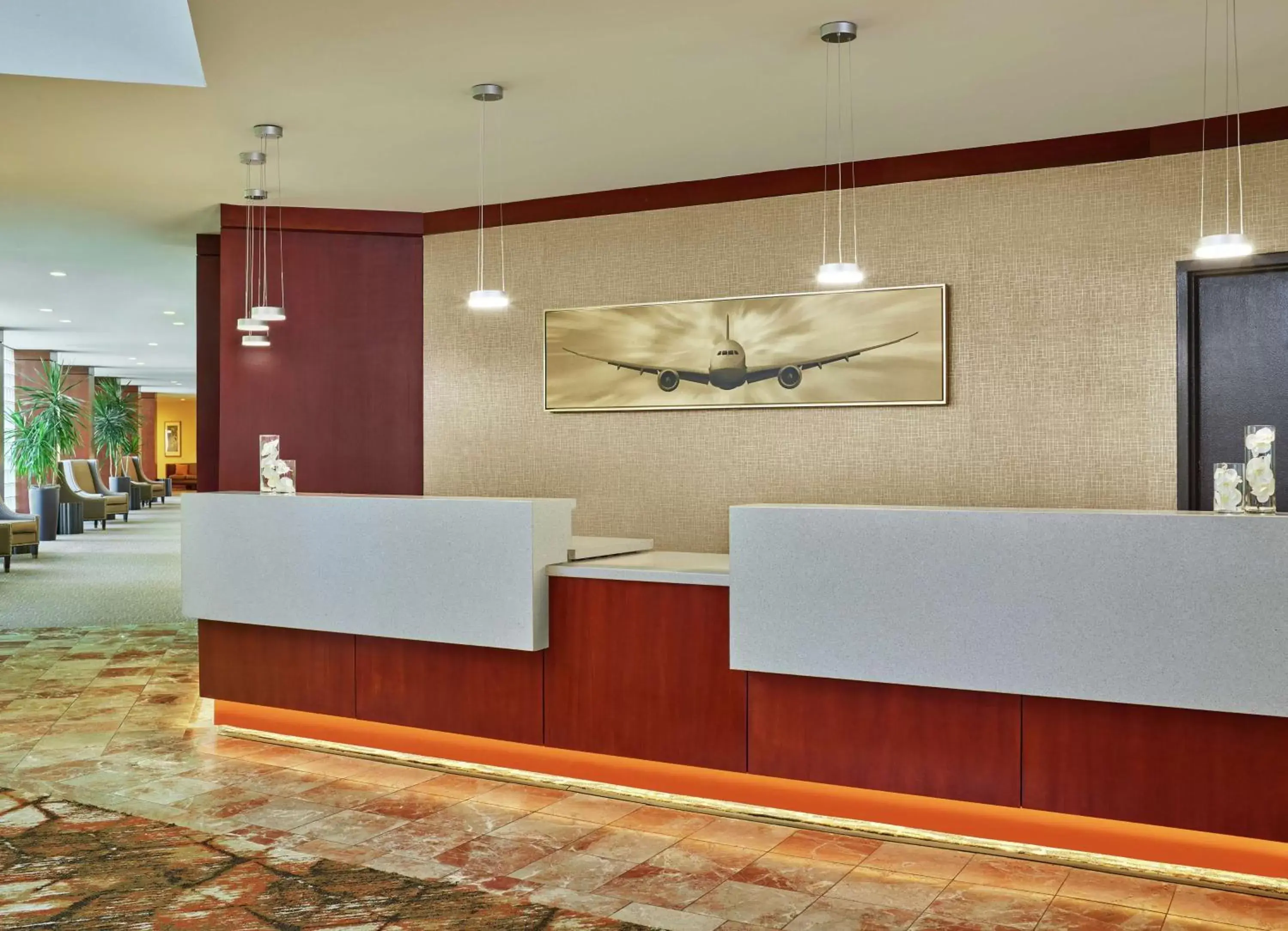 Lobby or reception, Lobby/Reception in DoubleTree by Hilton Houston Intercontinental Airport