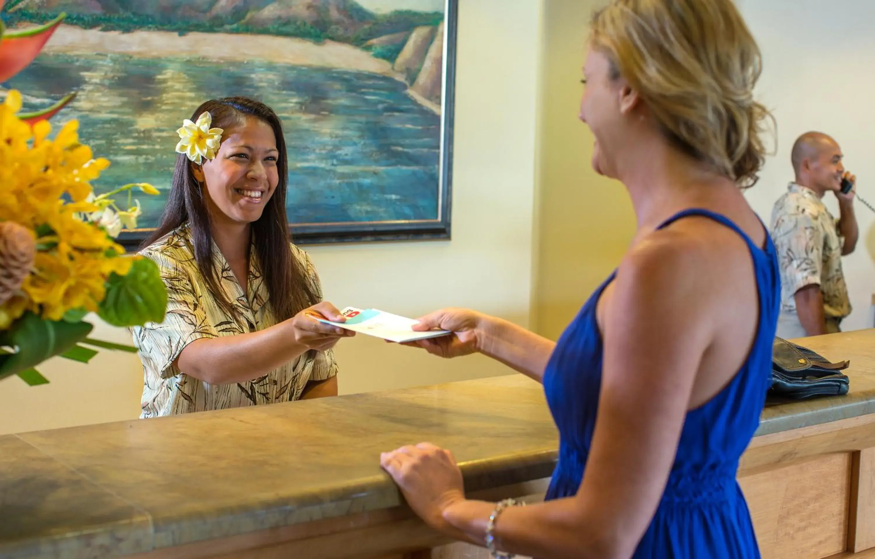 Lobby or reception in Maui Coast Hotel