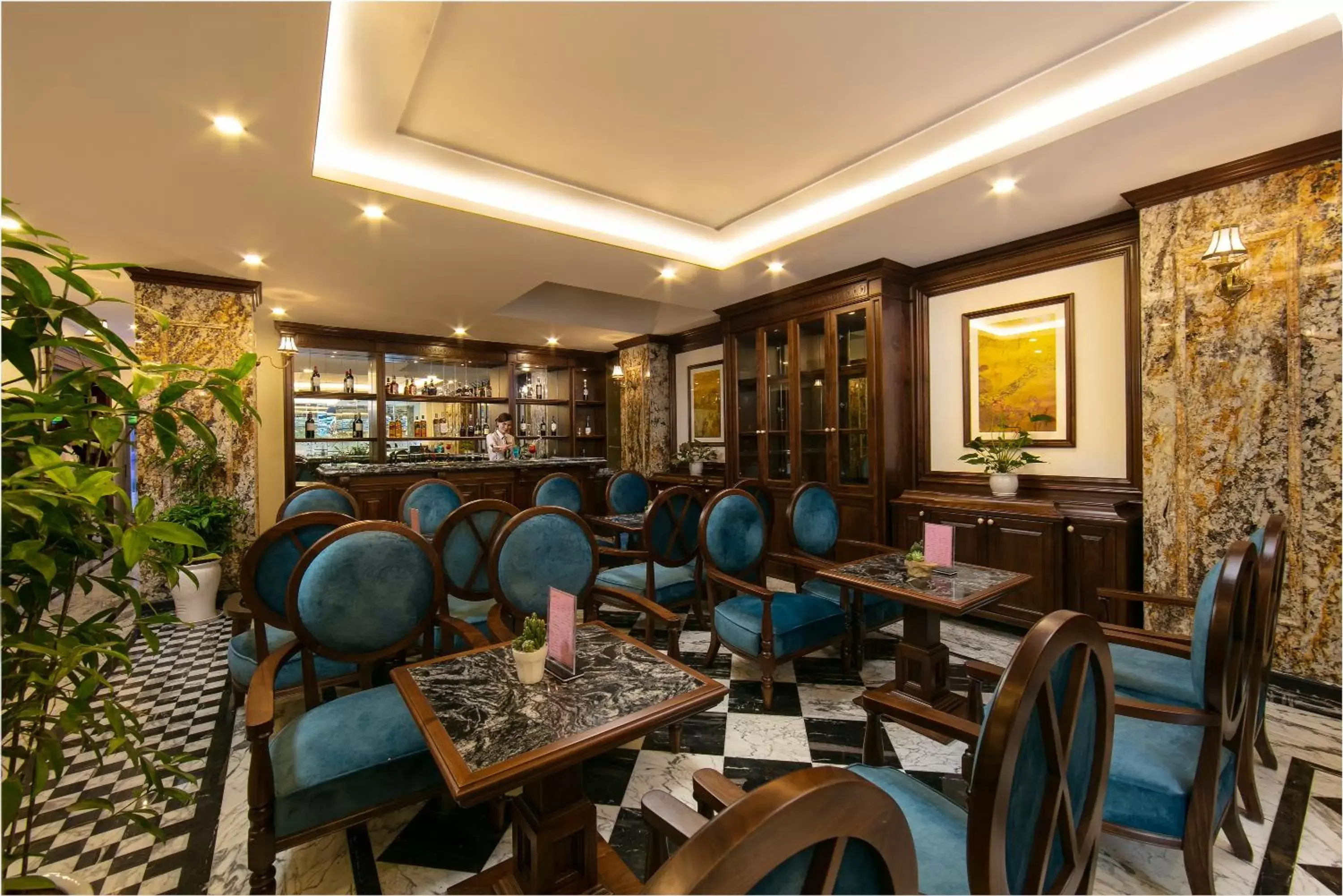 Lounge or bar, Restaurant/Places to Eat in Rex Hanoi Hotel