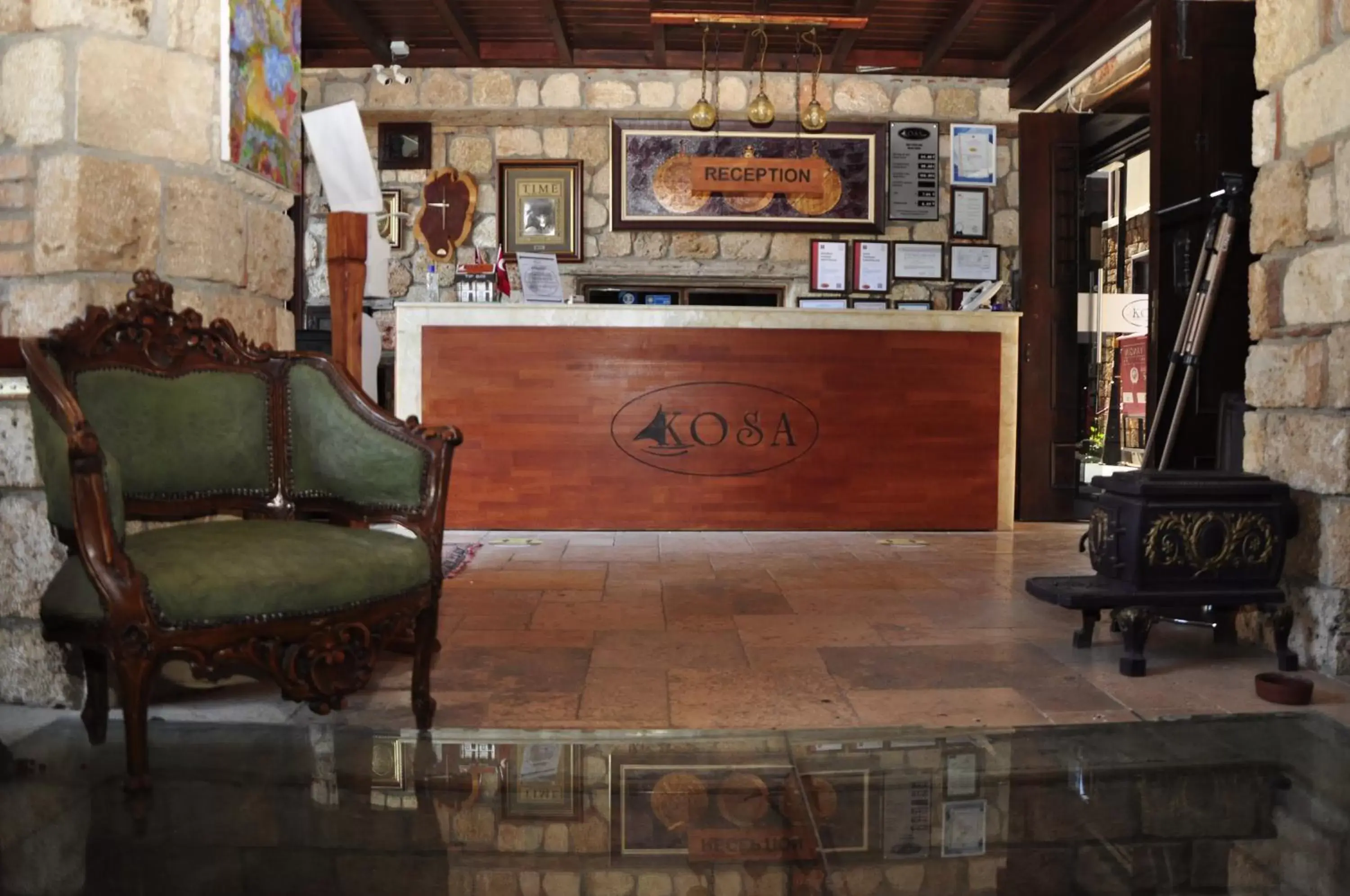 Lobby or reception in Kosa boutique hotel