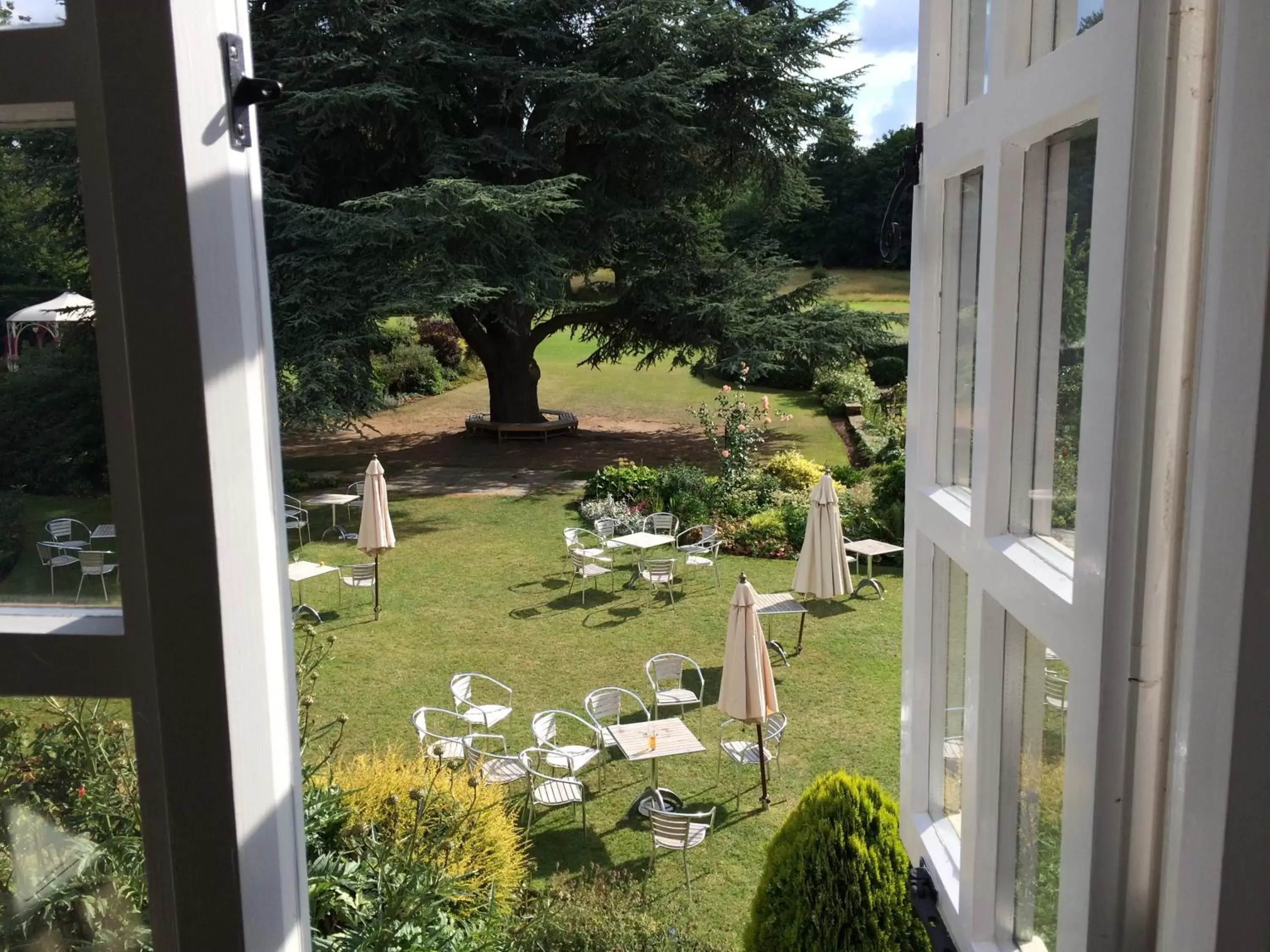 Garden view in Quorn Grange Hotel